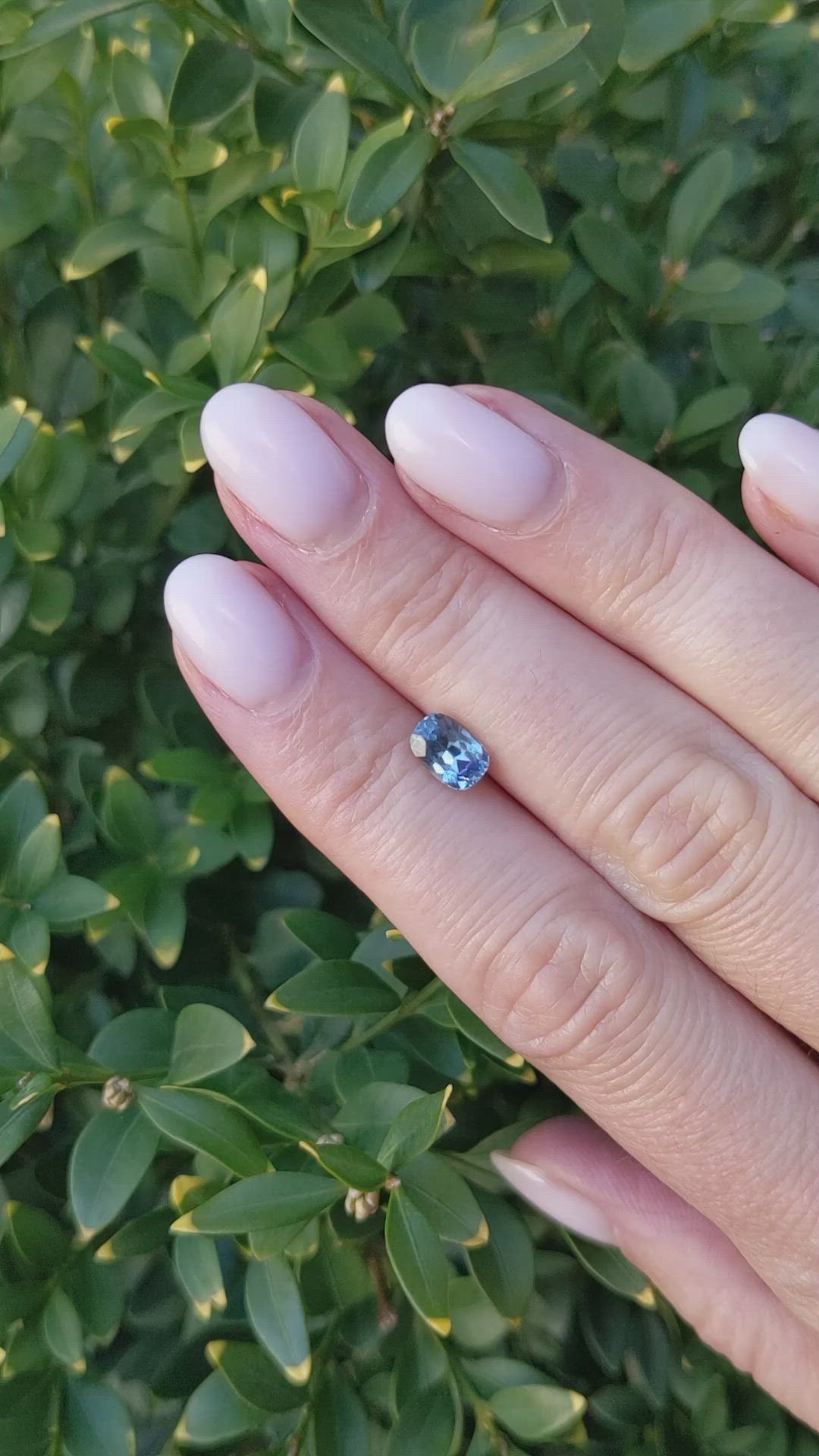 1.20 Ct. Greyish Blue Sapphire from Montana Size Video