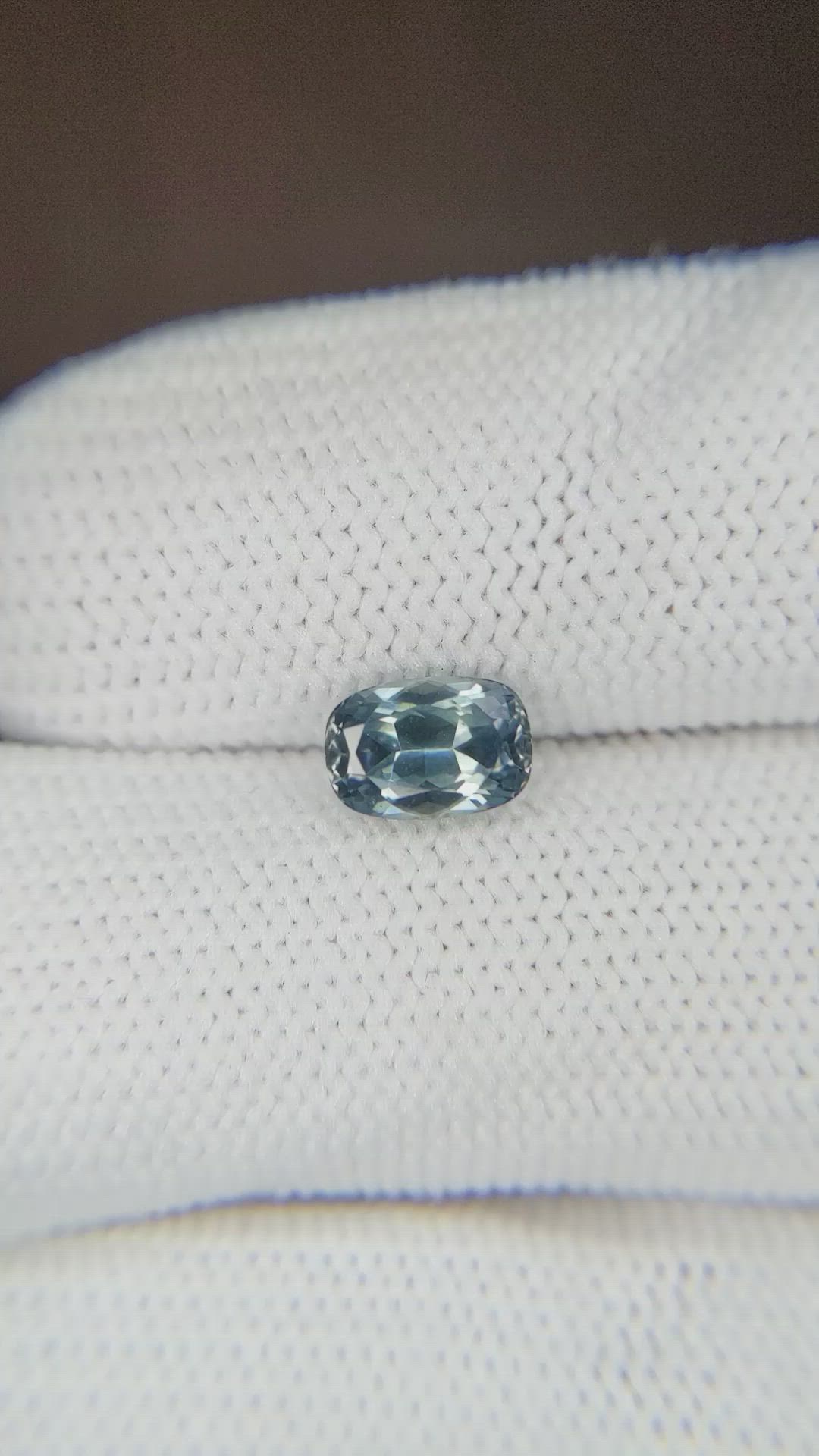 1.20 Ct. Greyish Blue Sapphire from Montana Size Video