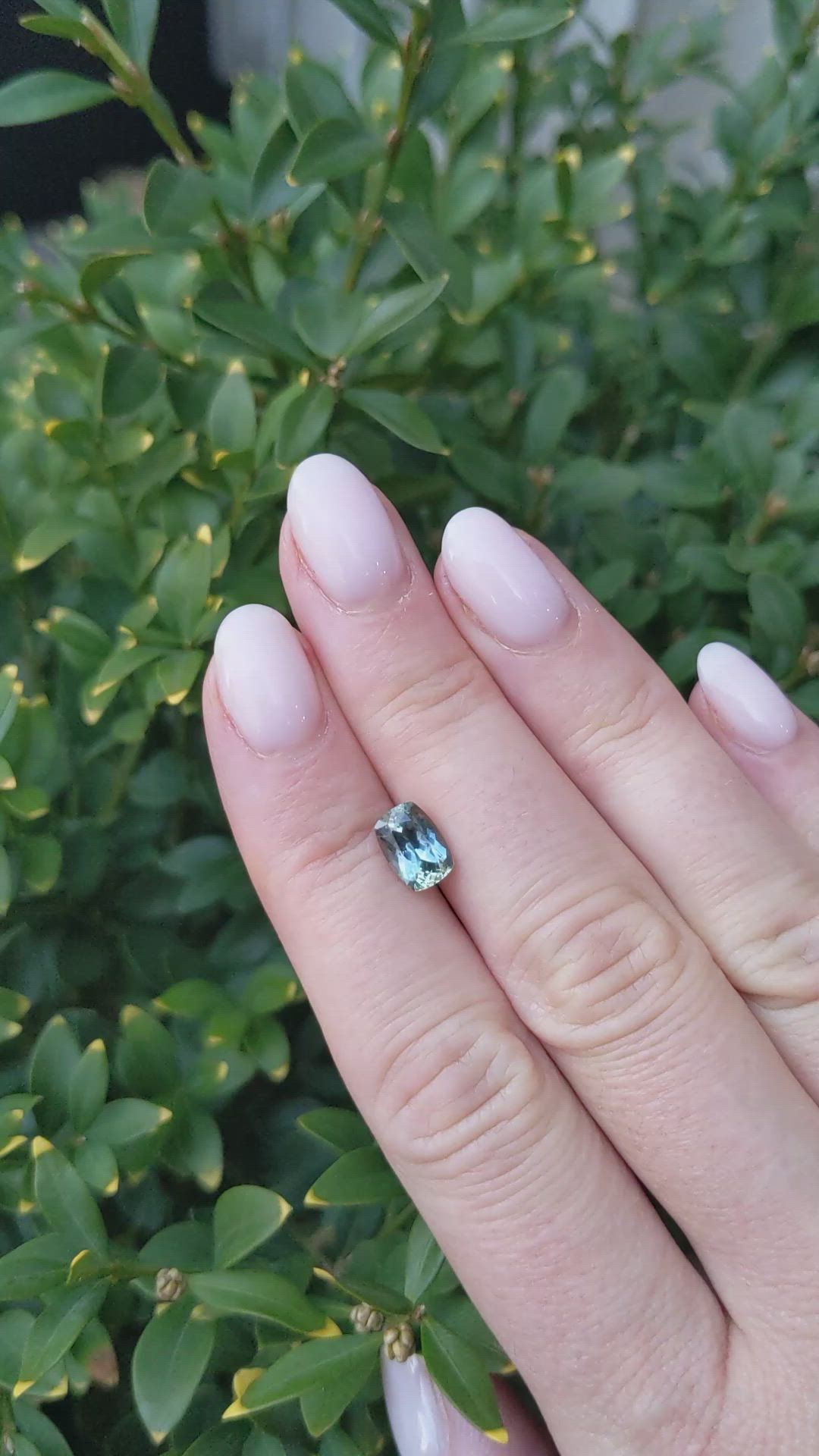 1.63 Ct. Green Sapphire from Montana Size Video