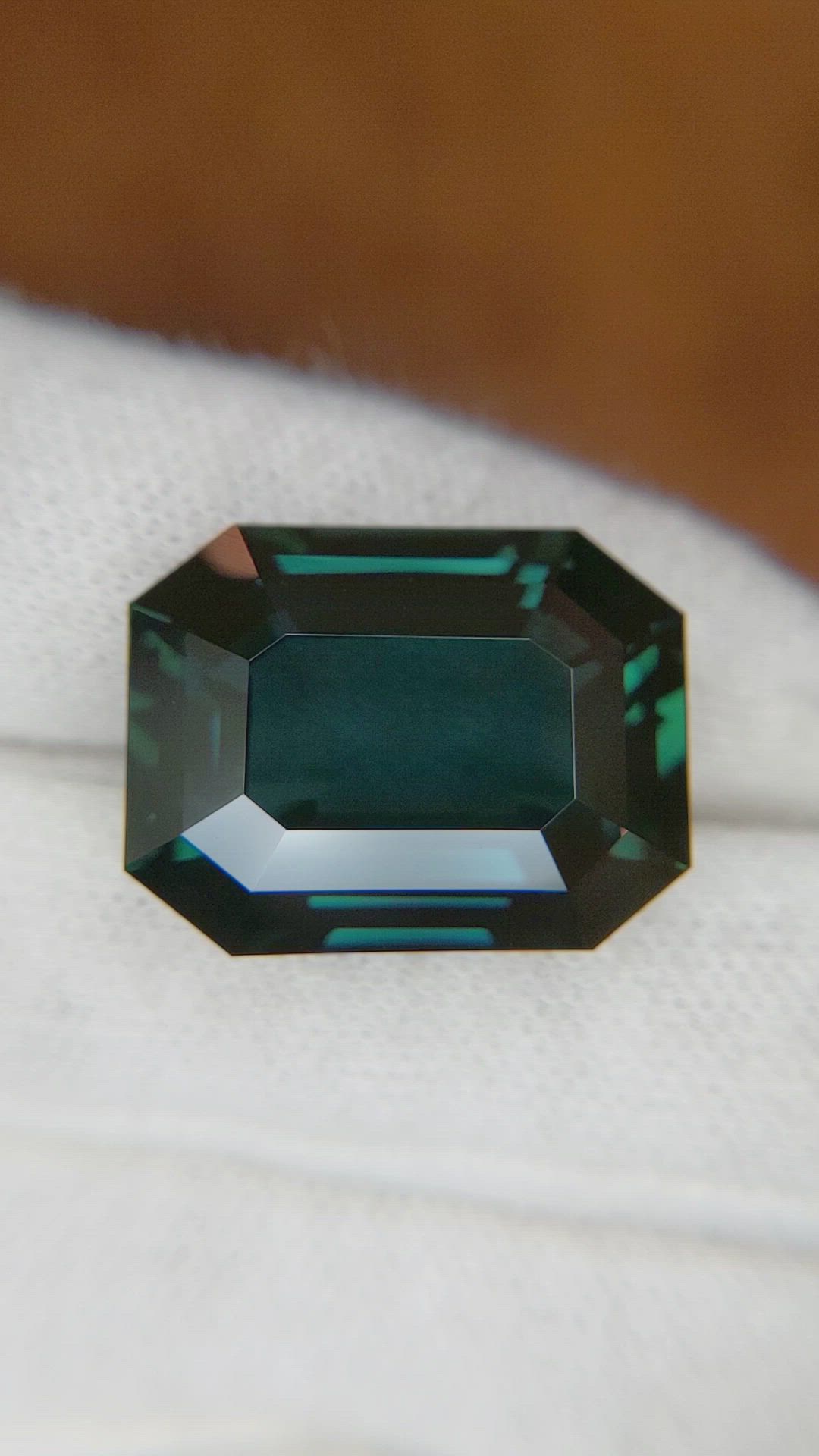 30.60 Ct. Bluish Green Sapphire from Ceylon (Sri Lanka) Size Video