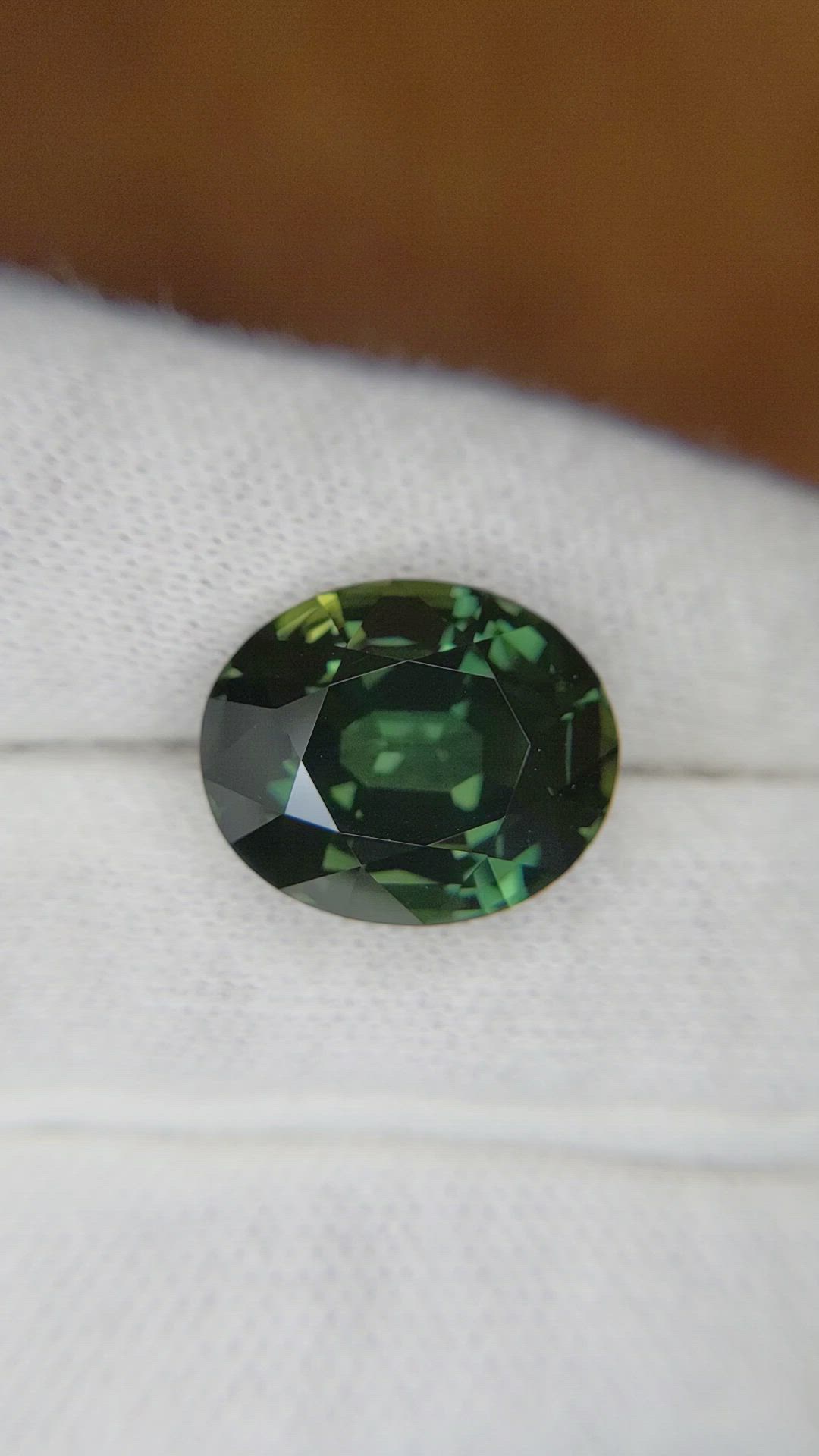 14.31 Ct. Bluish Green Sapphire from Ceylon (Sri Lanka) Size Video