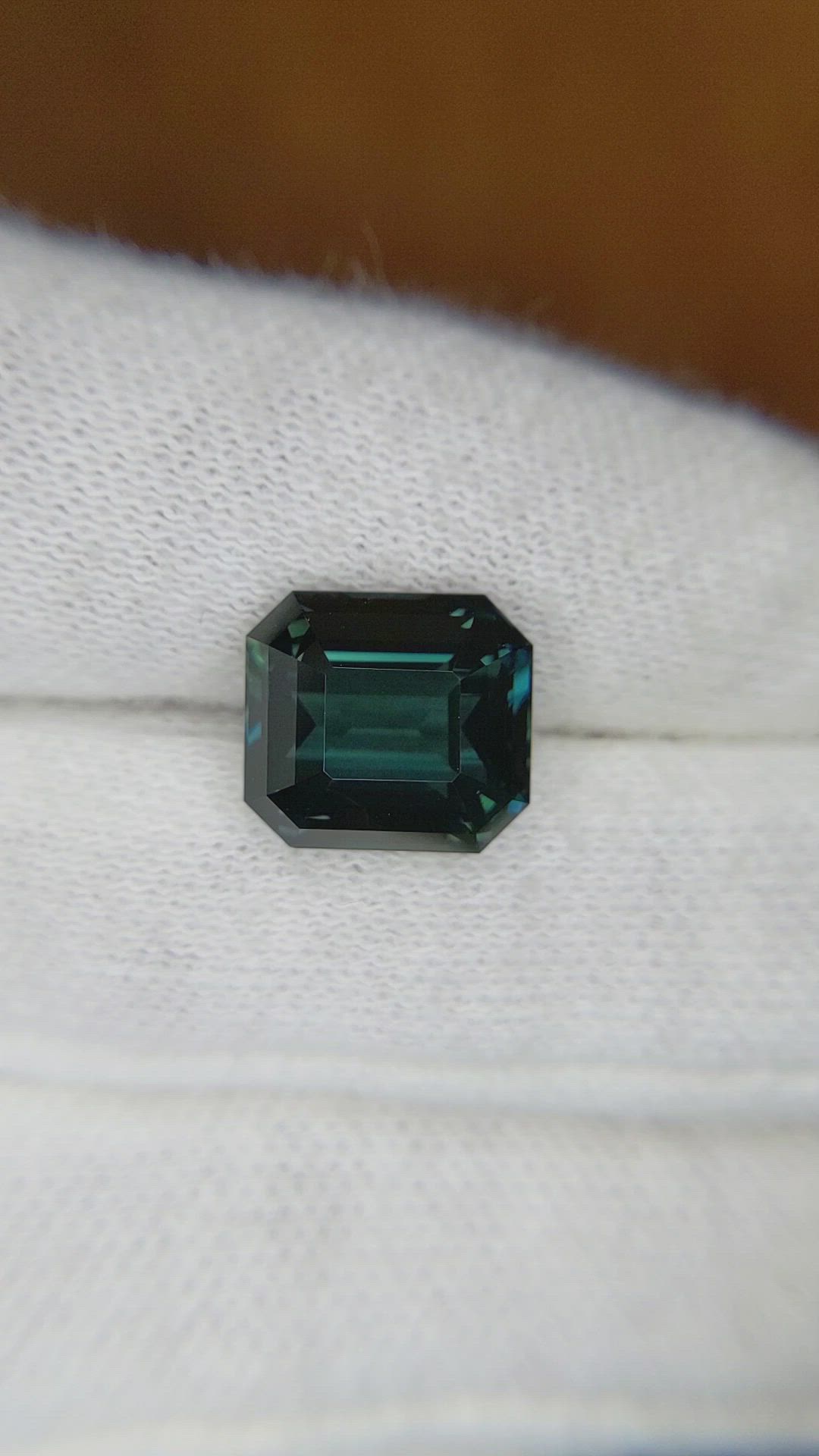 6.12 Ct. Bluish Green Sapphire from Ceylon (Sri Lanka) Size Video
