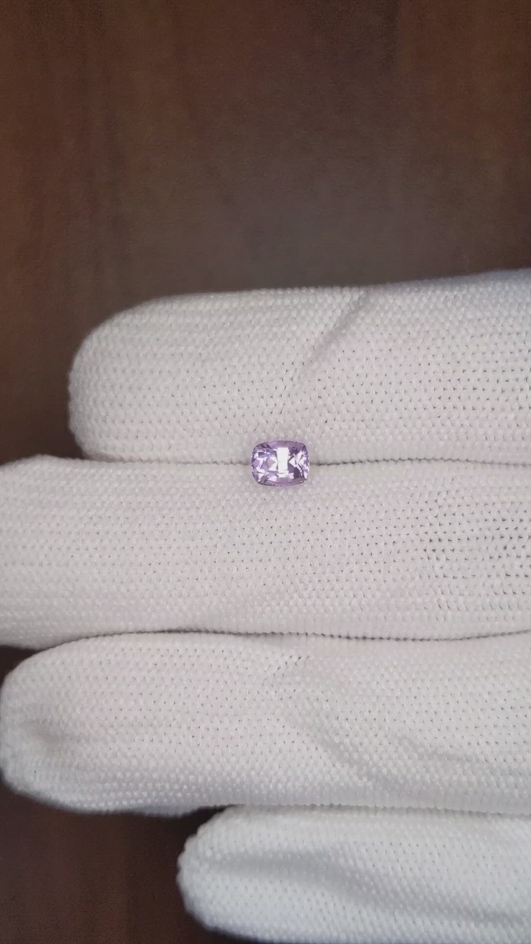 0.63 Ct. Purple Sapphire from Ceylon (Sri Lanka) Size Video