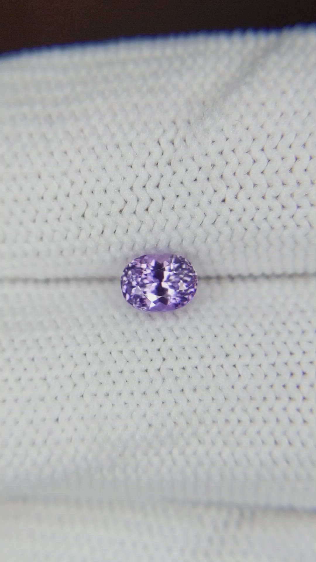 0.68 Ct. Purple Sapphire from Ceylon (Sri Lanka) Size Video