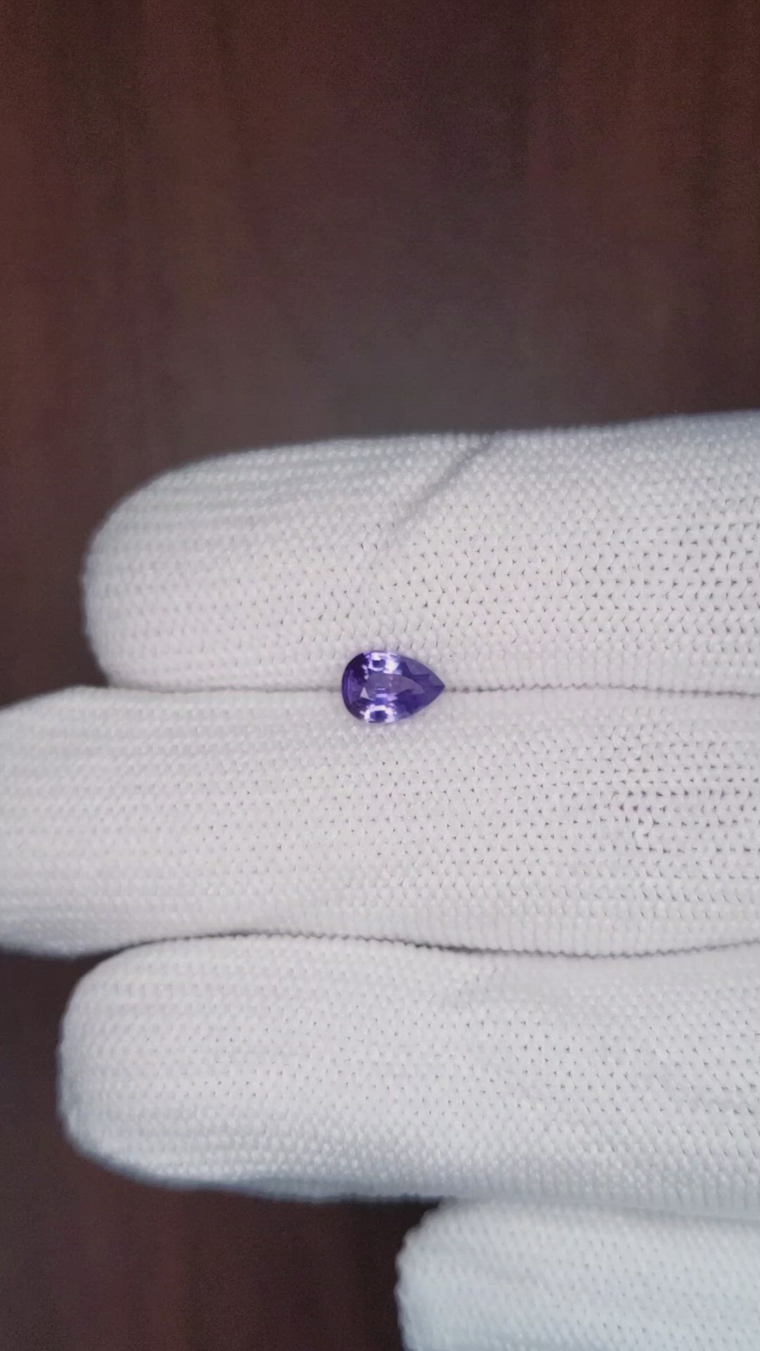 0.66 Ct. Color Change Sapphire from Ceylon (Sri Lanka) Size Video