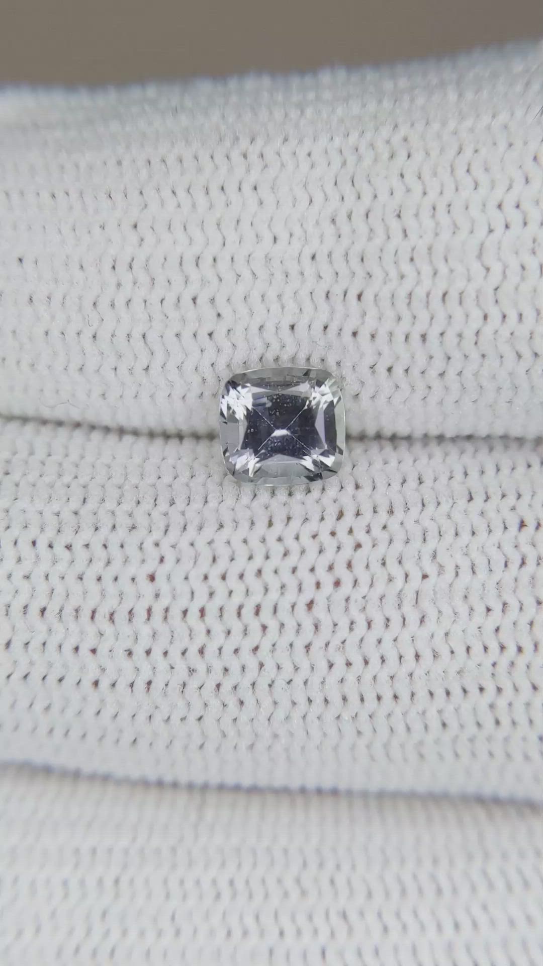 0.95 Ct. Grey Sapphire from Ceylon (Sri Lanka) Size Video