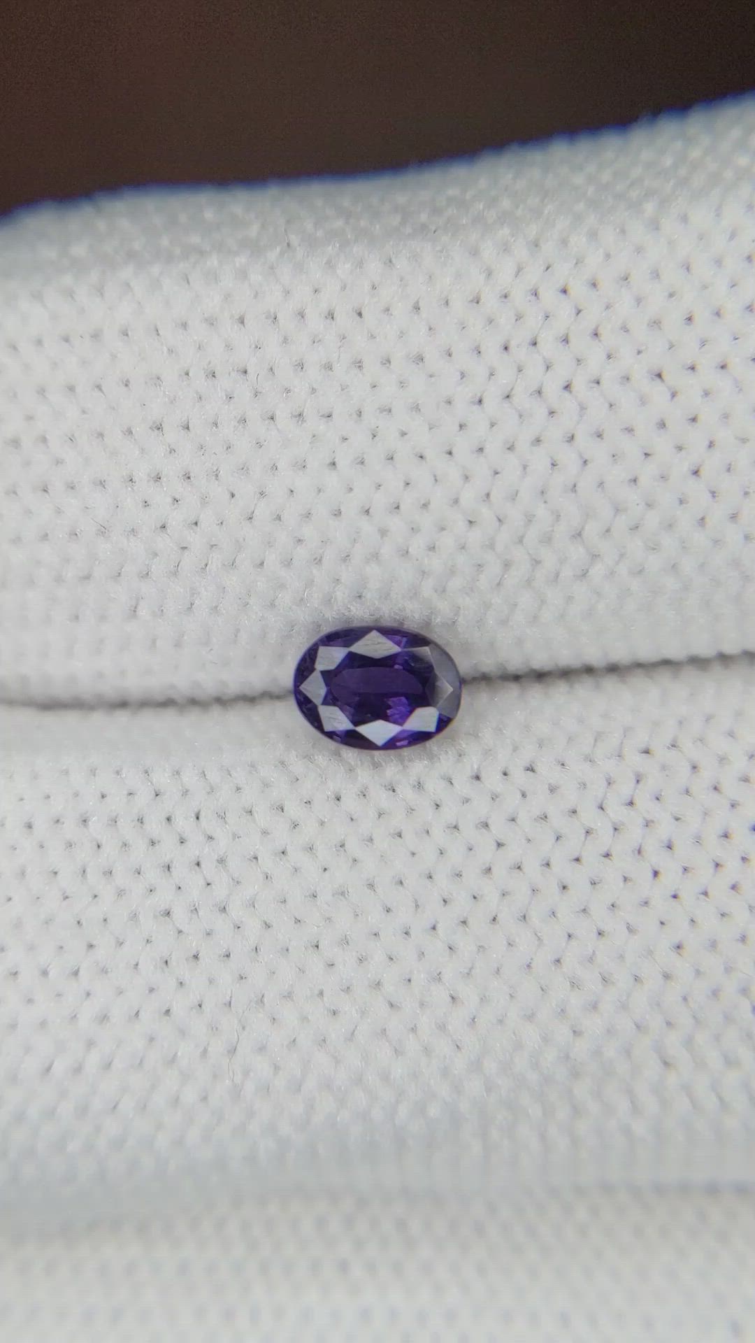 0.52 Ct. Color Change Sapphire from Ceylon (Sri Lanka) Size Video
