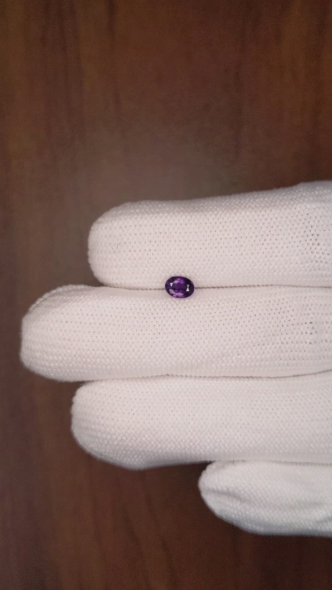 0.52 Ct. Color Change Sapphire from Ceylon (Sri Lanka) Size Video