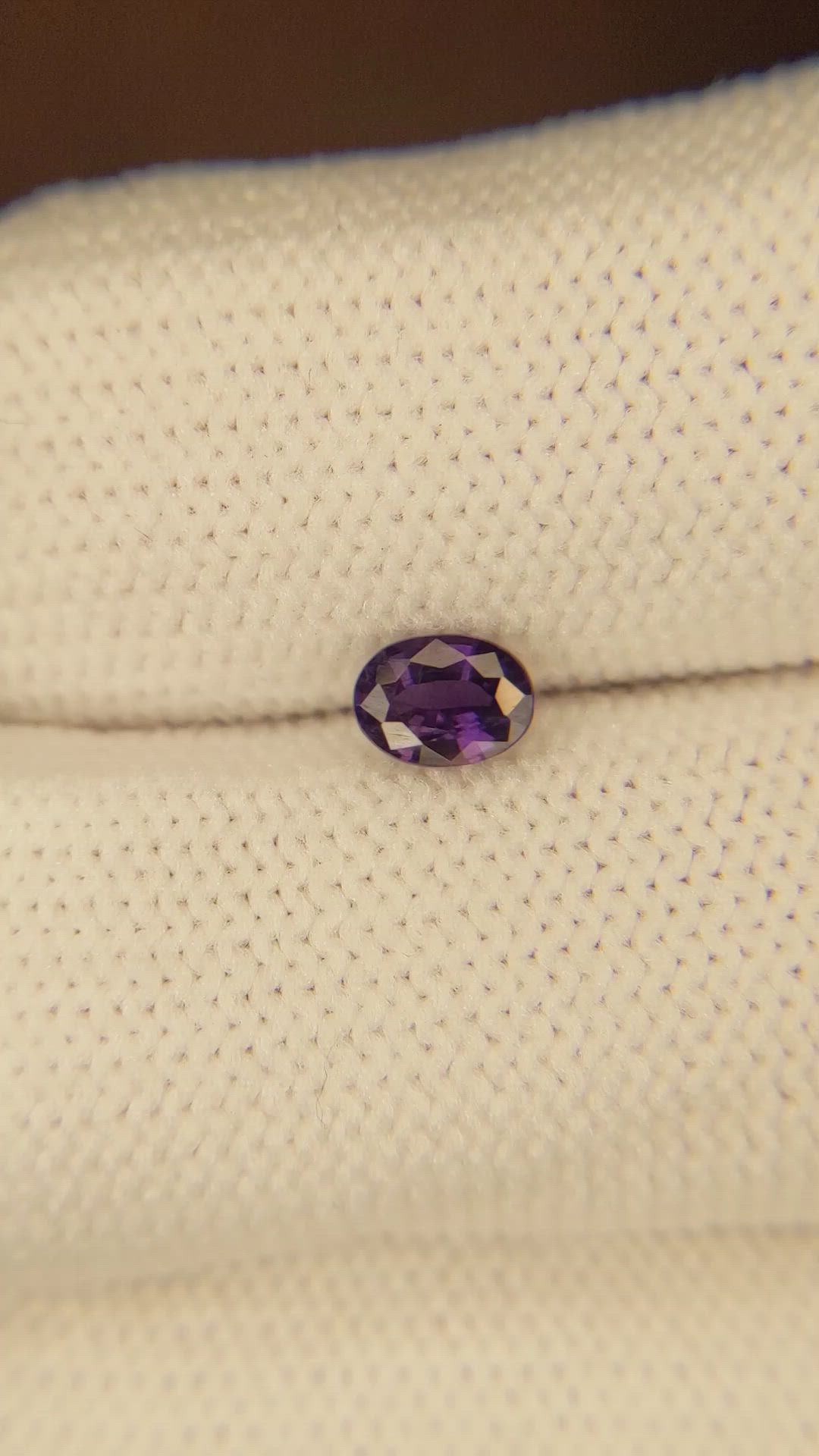 0.52 Ct. Color Change Sapphire from Ceylon (Sri Lanka) Size Video