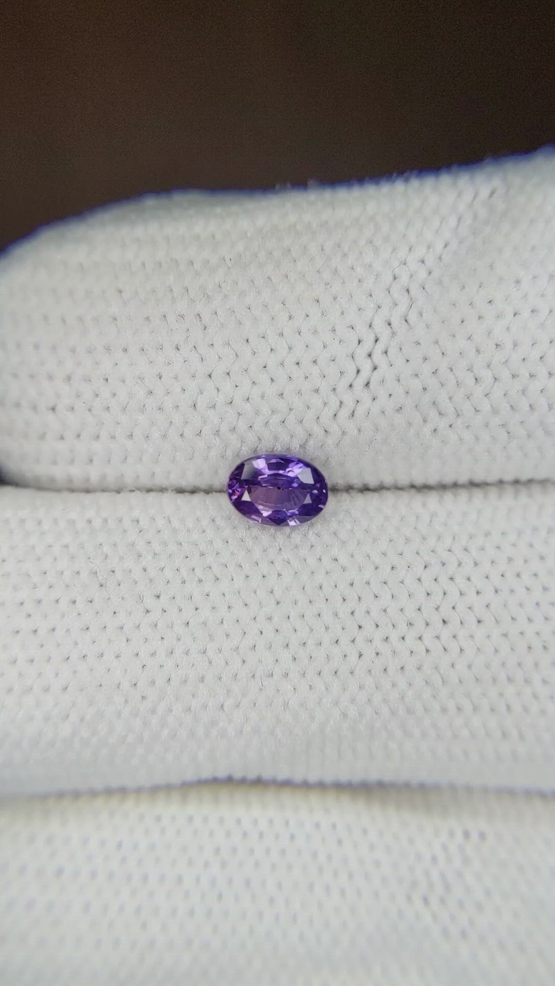 0.44 Ct. Purple Sapphire from Ceylon (Sri Lanka) Size Video