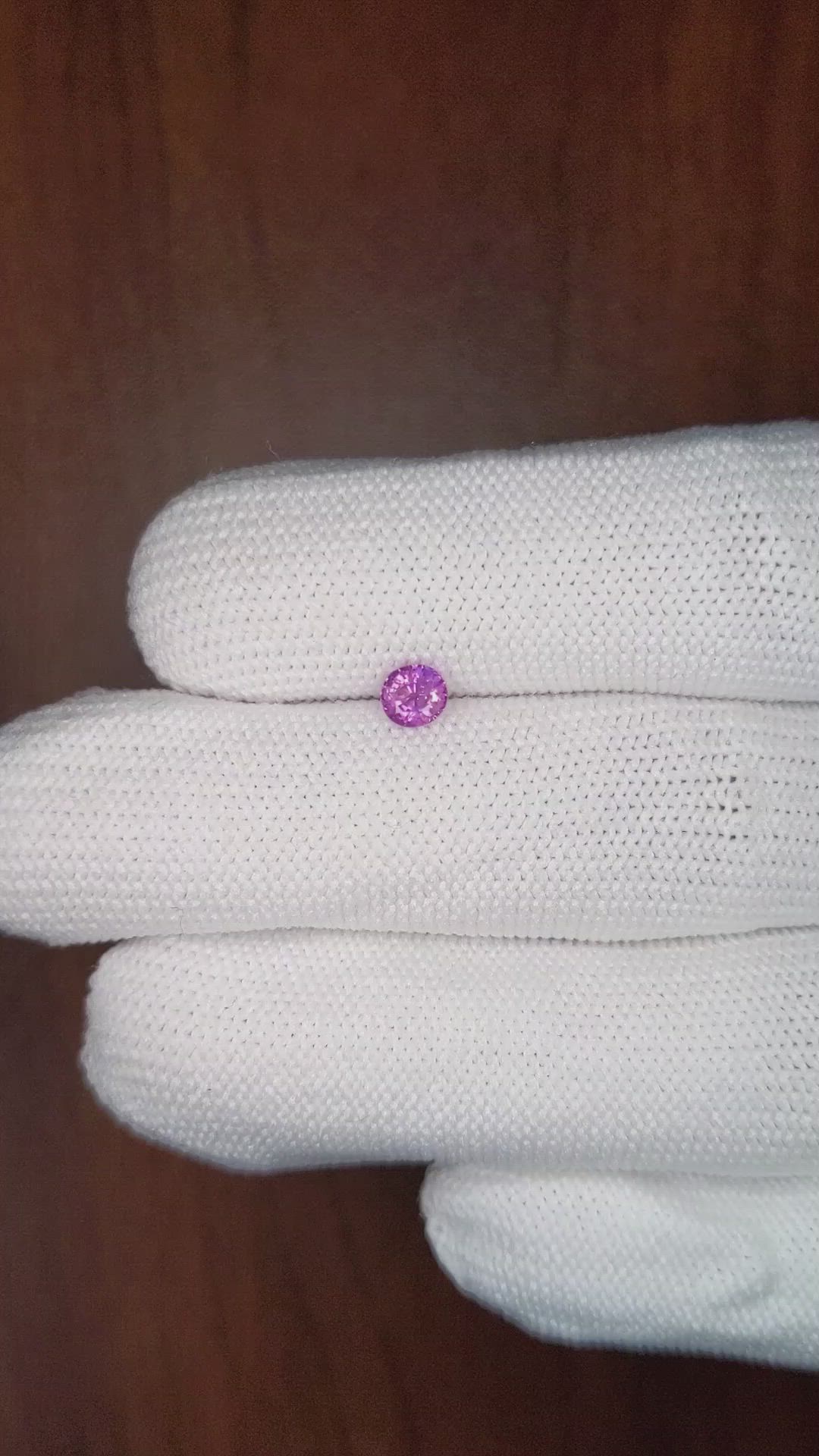 0.40 Ct. Purple Sapphire from Ceylon (Sri Lanka) Size Video