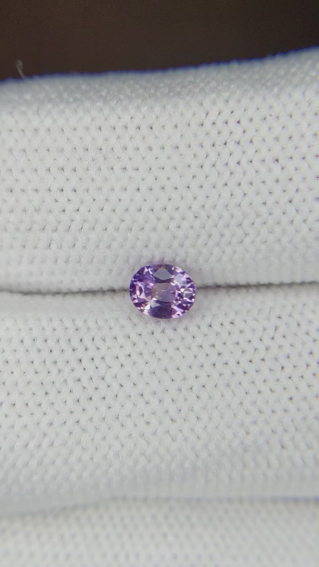0.46 Ct. Sapphire from Ceylon (Sri Lanka) Size Video