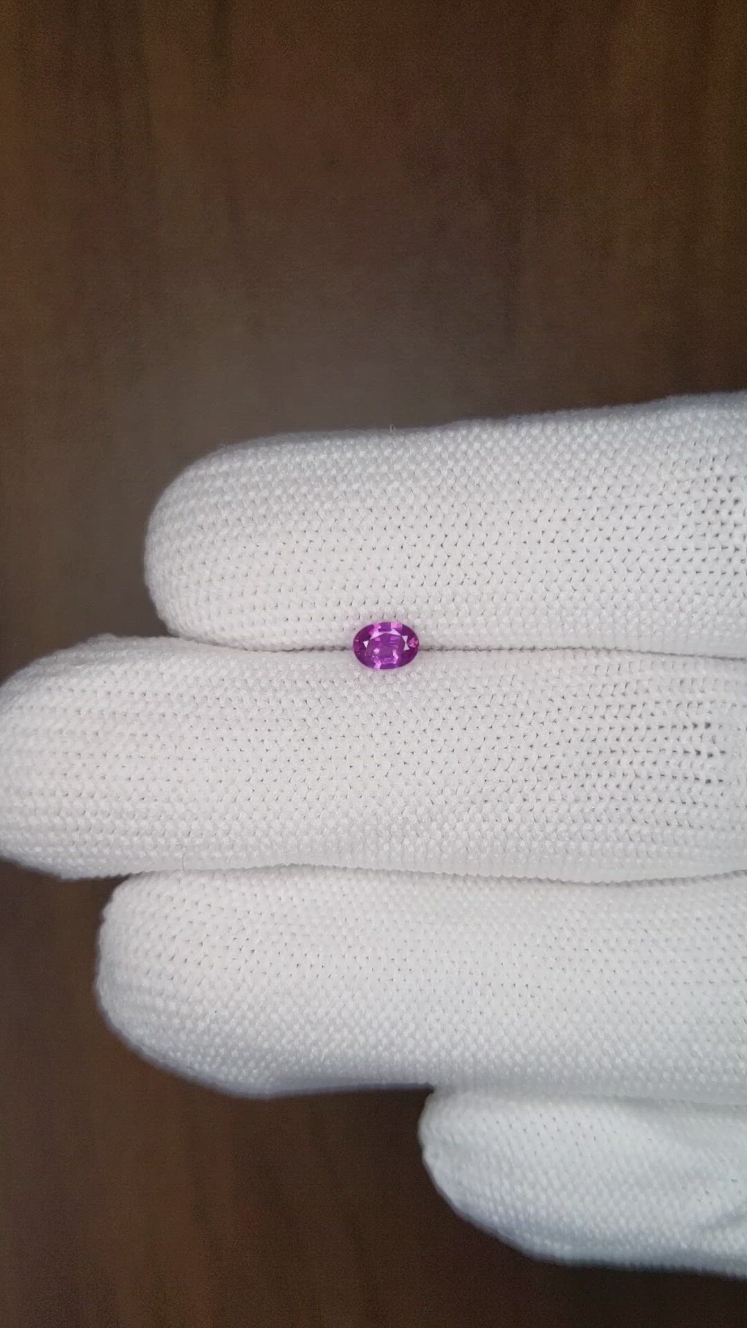 0.28 Ct. Purple Sapphire from Ceylon (Sri Lanka) Size Video
