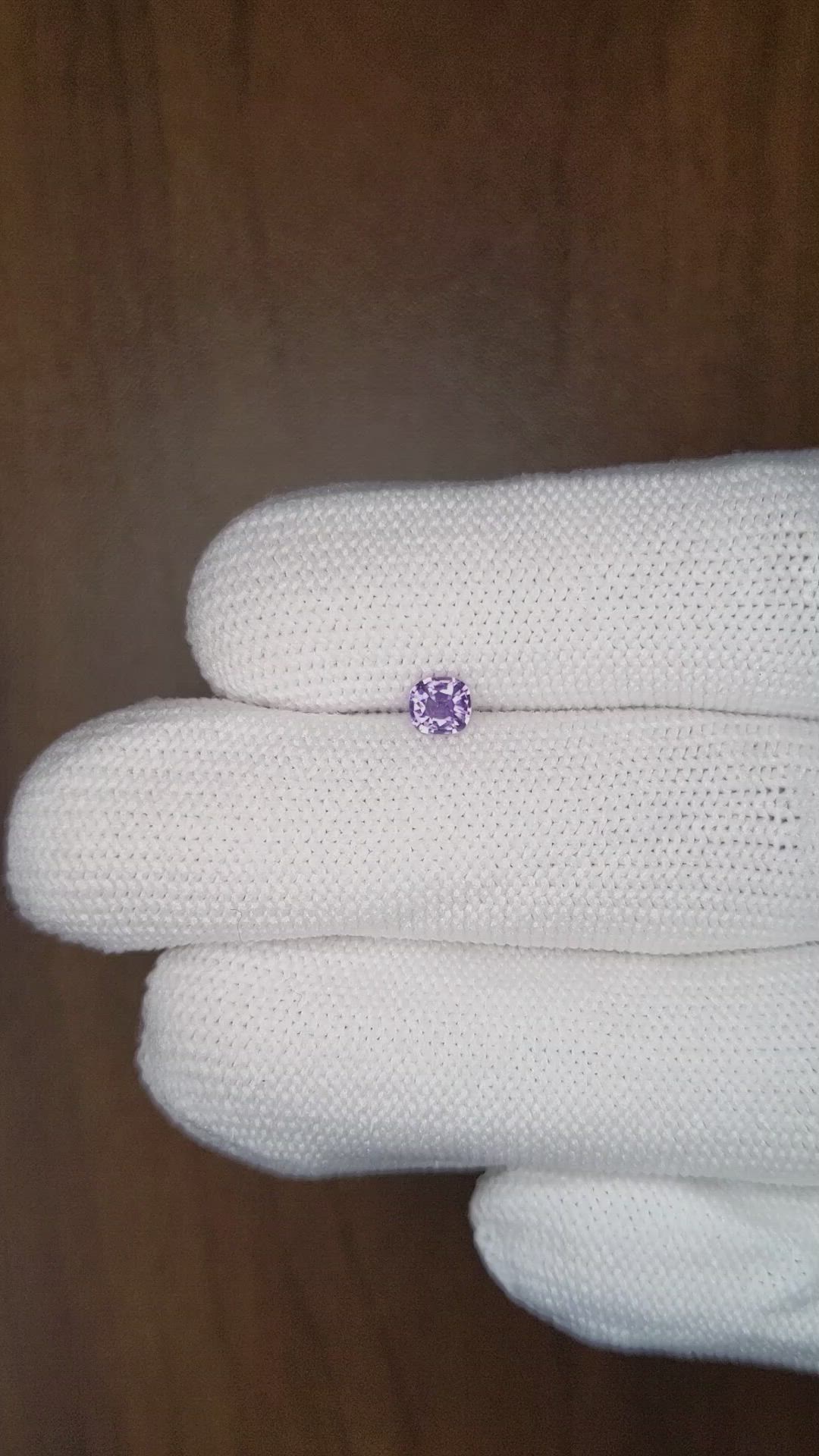 0.33 Ct. Purple Sapphire from Ceylon (Sri Lanka) Size Video