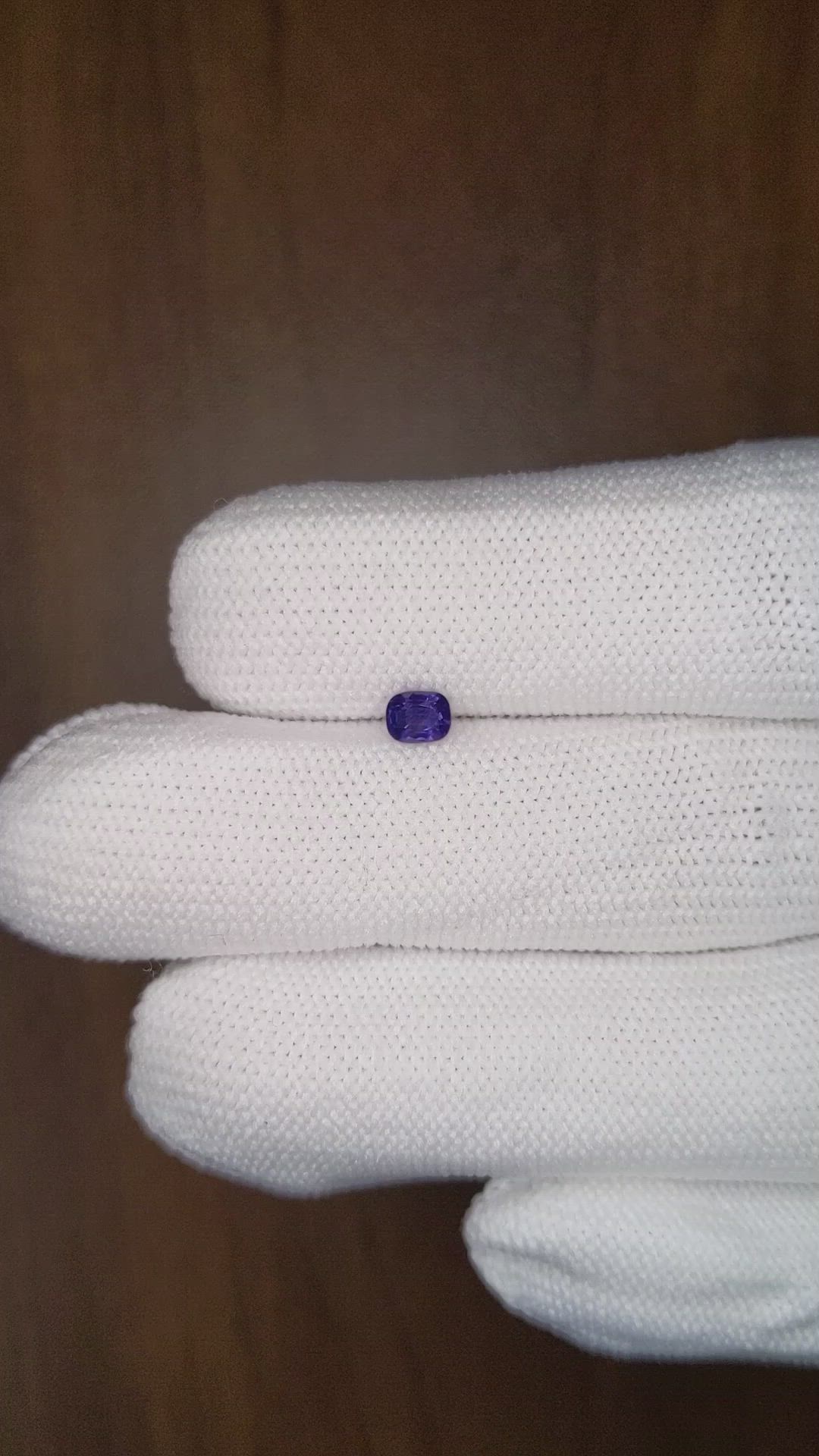 0.35 Ct. Color Change Sapphire from Ceylon (Sri Lanka) Size Video