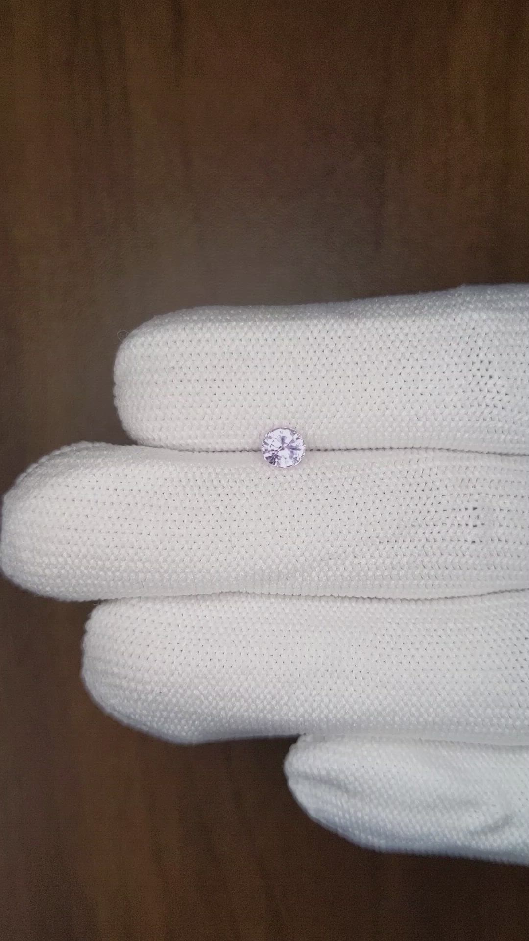 0.48 Ct. Purple Sapphire from Ceylon (Sri Lanka) Size Video