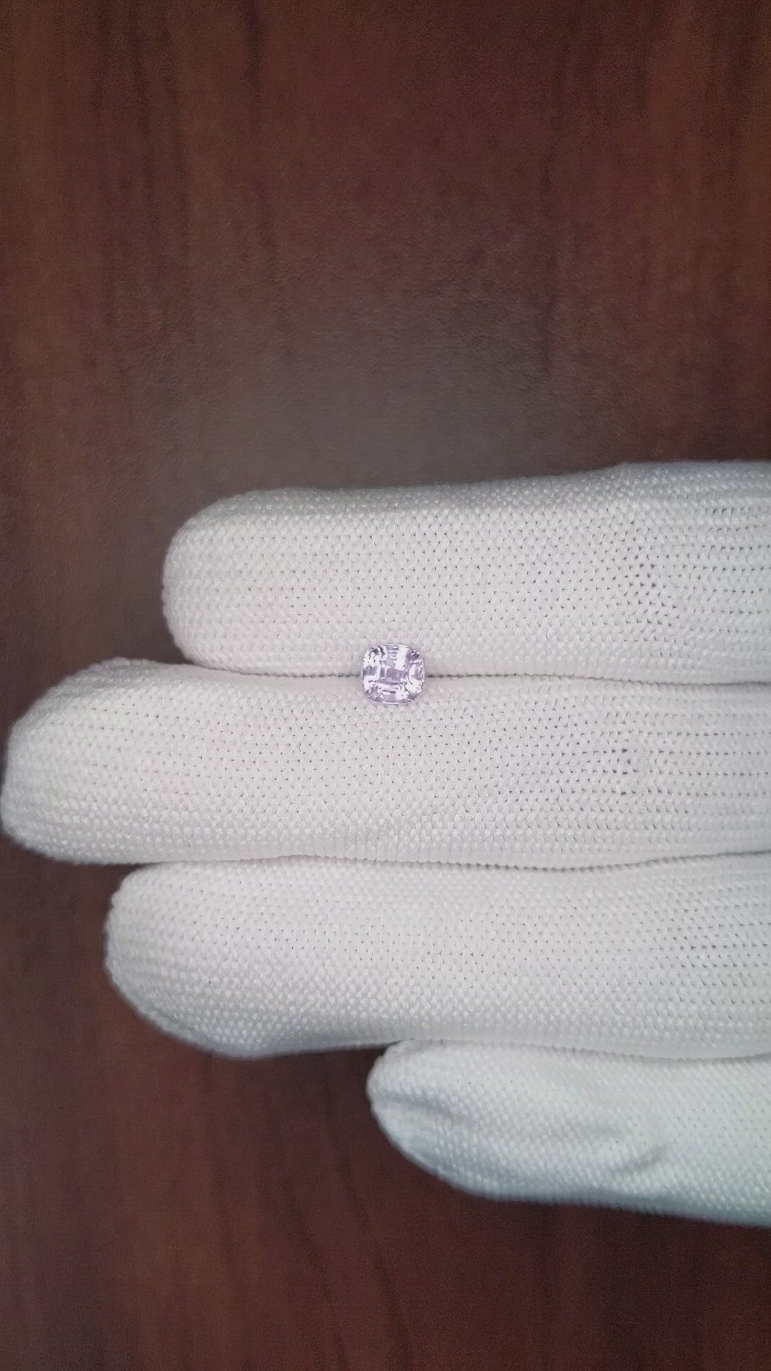 0.74 Ct. Purple Sapphire from Ceylon (Sri Lanka) Size Video