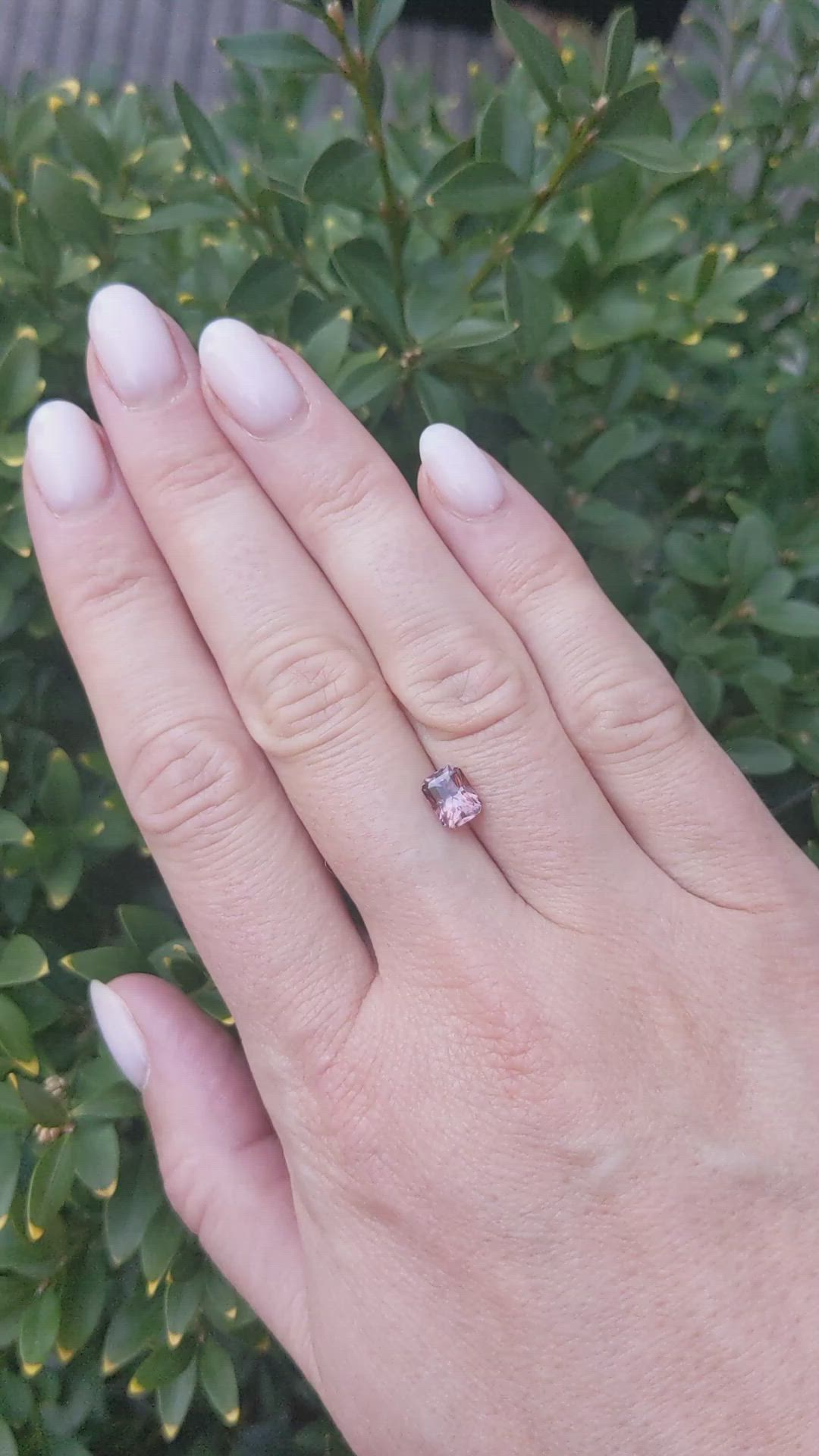 1.32 Ct. Pinkish Brown Sapphire from Ceylon (Sri Lanka) Size Video