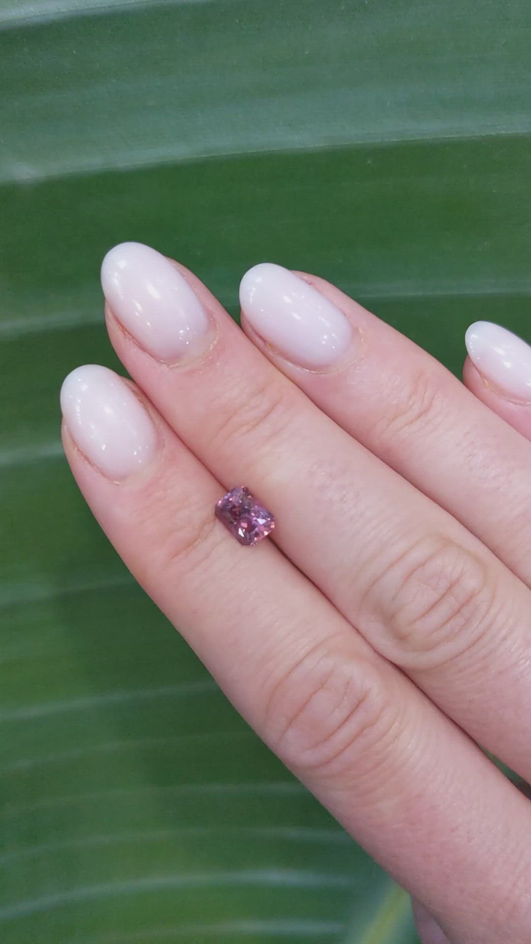 1.32 Ct. Pinkish Brown Sapphire from Ceylon (Sri Lanka) Size Video