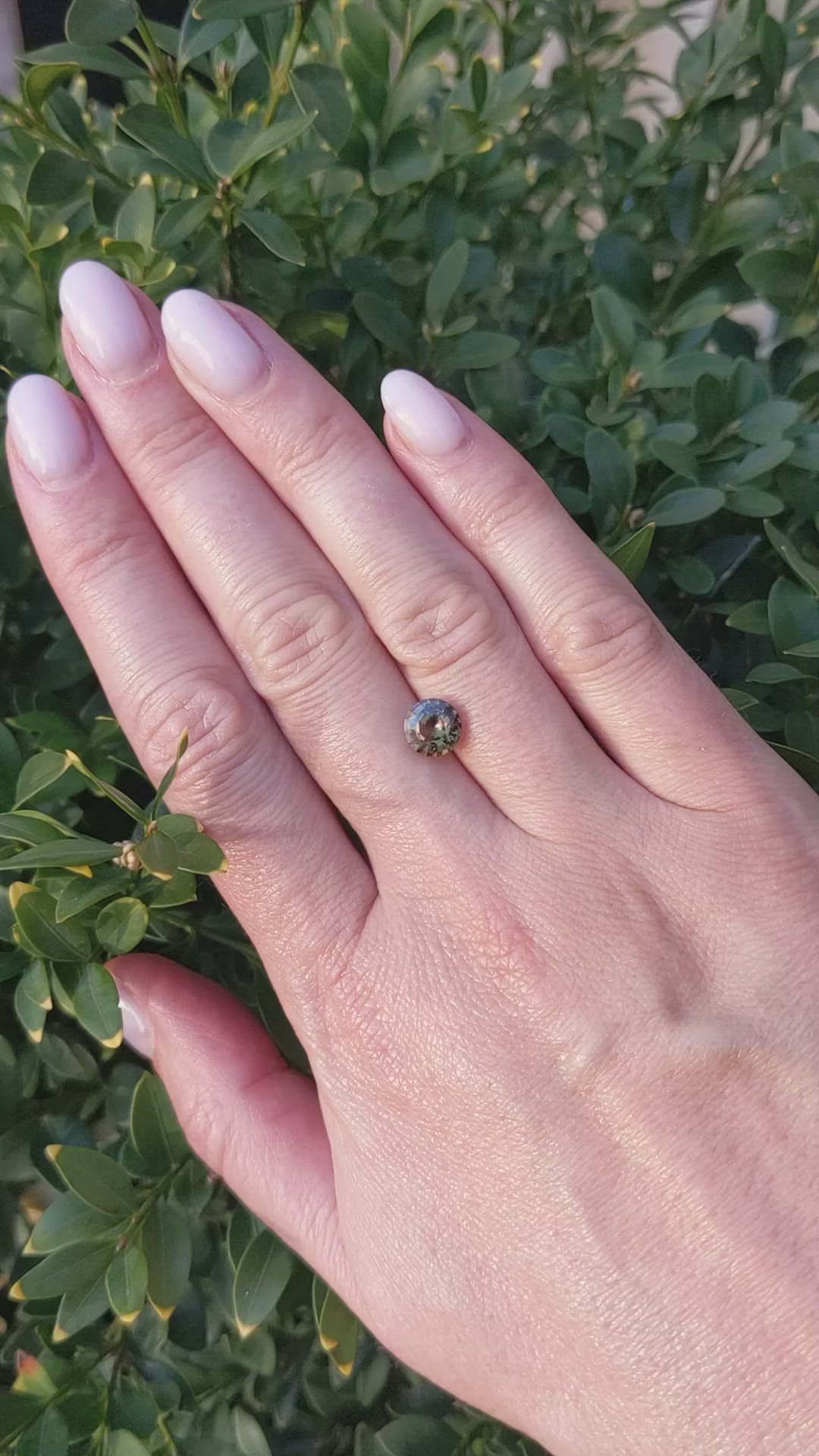 1.75 Ct. Orangish Brown Sapphire from Ceylon (Sri Lanka) Size Video