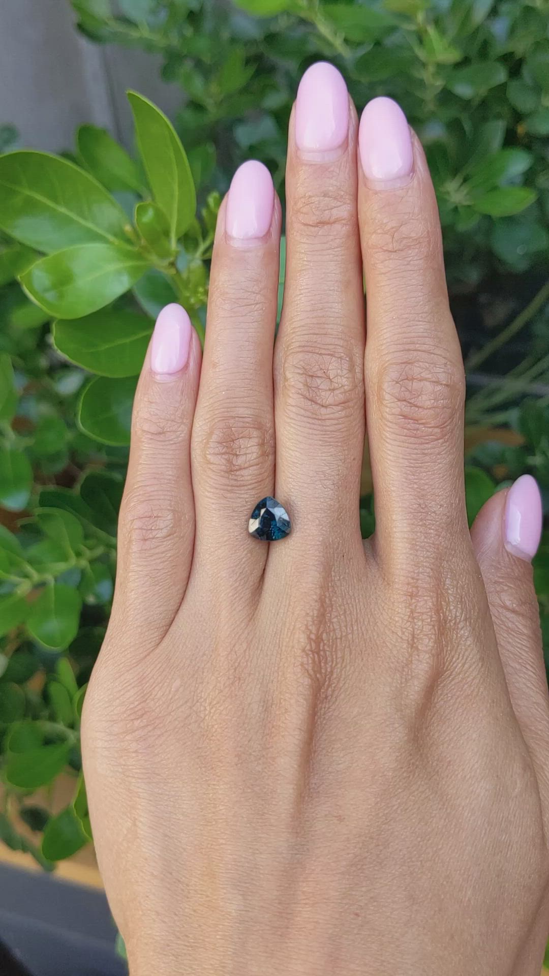 2.69 Ct. Greenish Blue Sapphire from Madagascar Size Video
