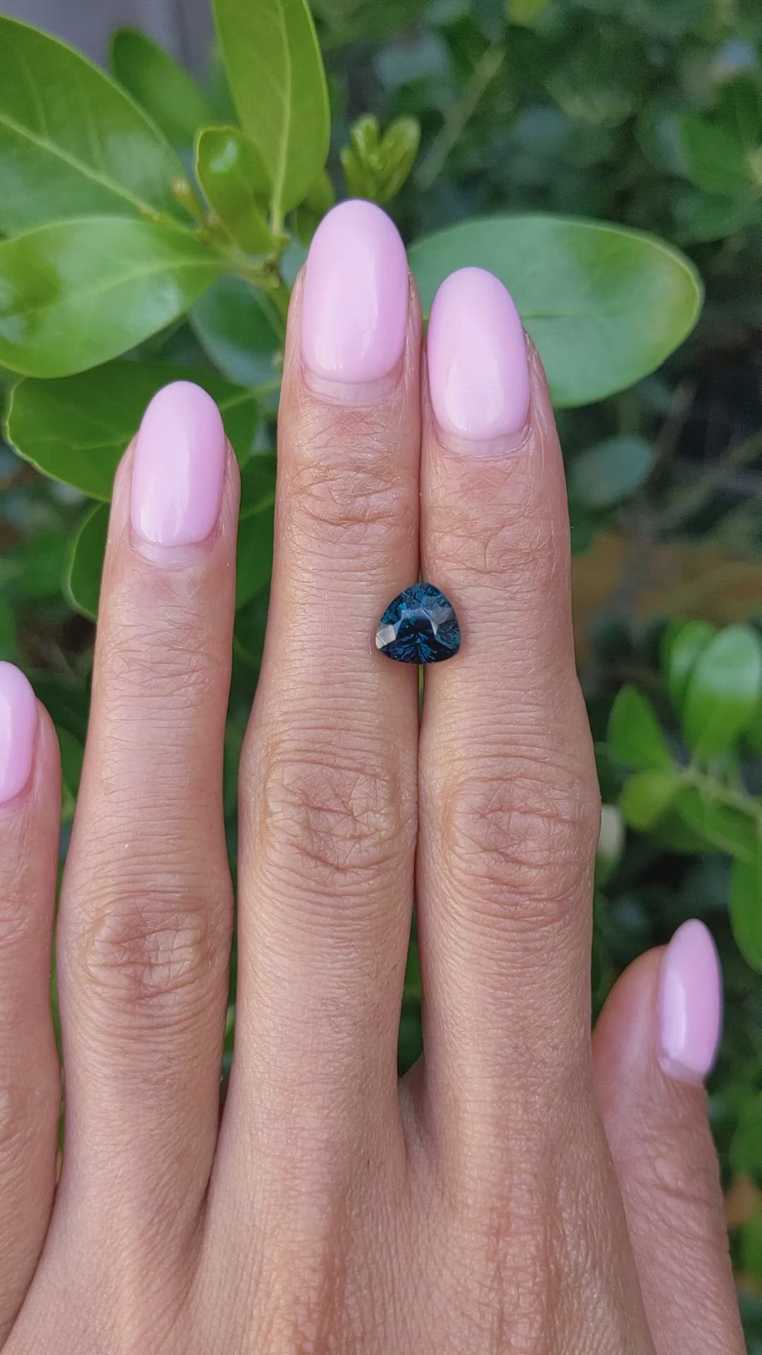 2.69 Ct. Greenish Blue Sapphire from Madagascar Size Video