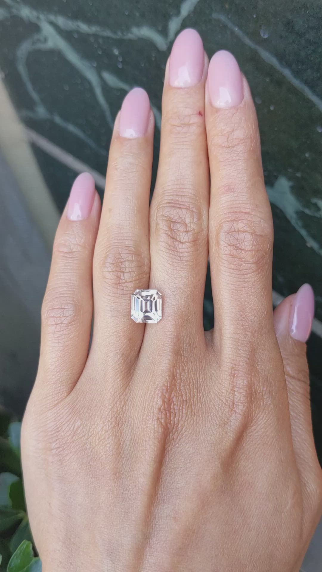 4.02 Ct. Peach Sapphire from Madagascar Size Video