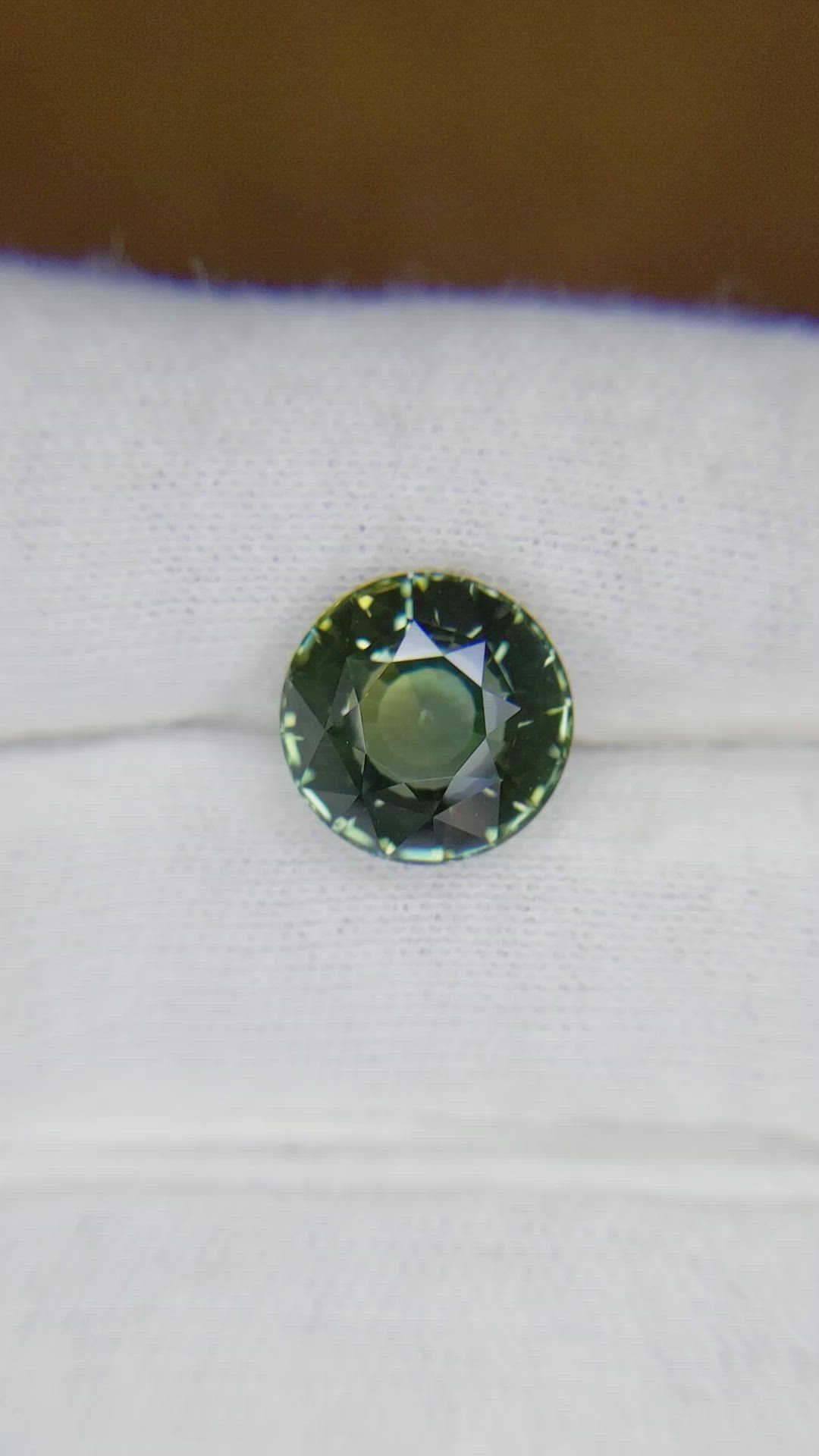7.03 Ct. Bluish Green Sapphire from Ceylon (Sri Lanka) Size Video