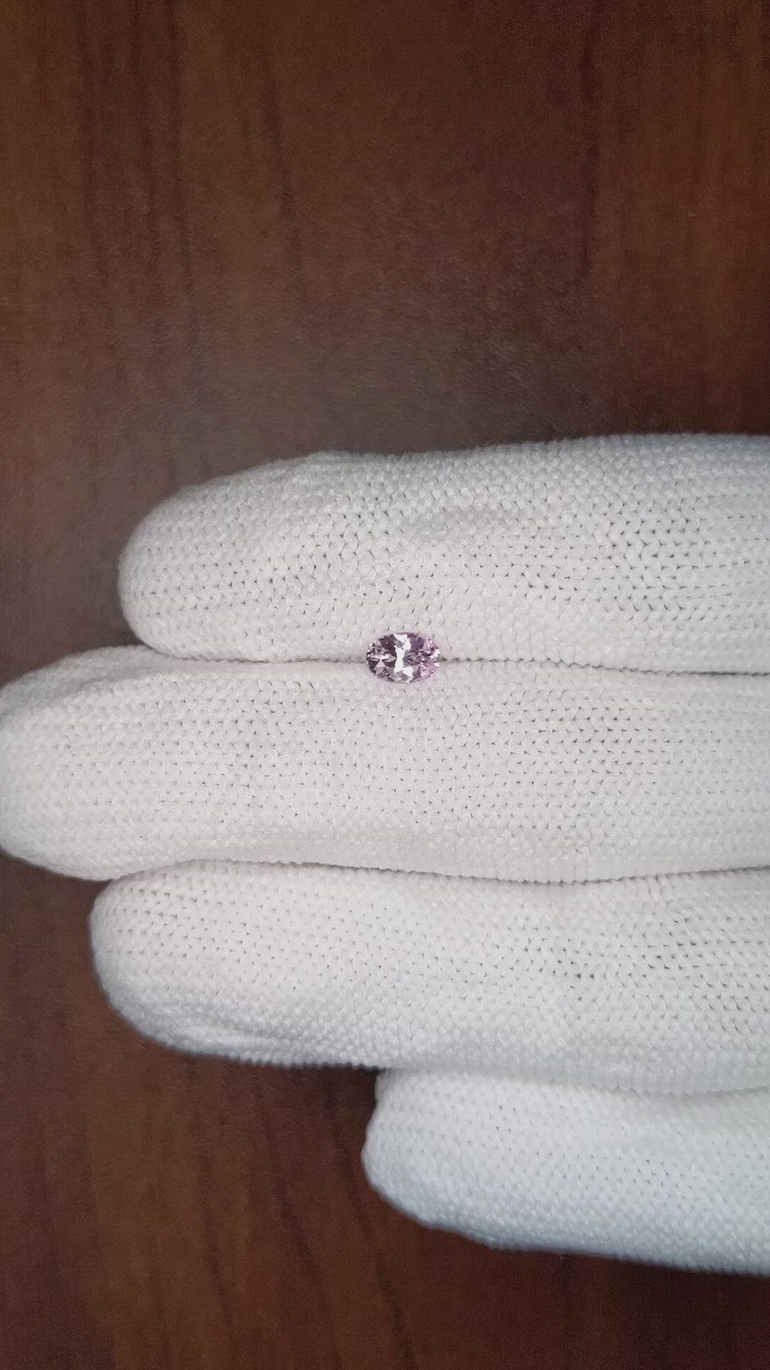 0.50 Ct. Purple Sapphire from Ceylon (Sri Lanka) Size Video
