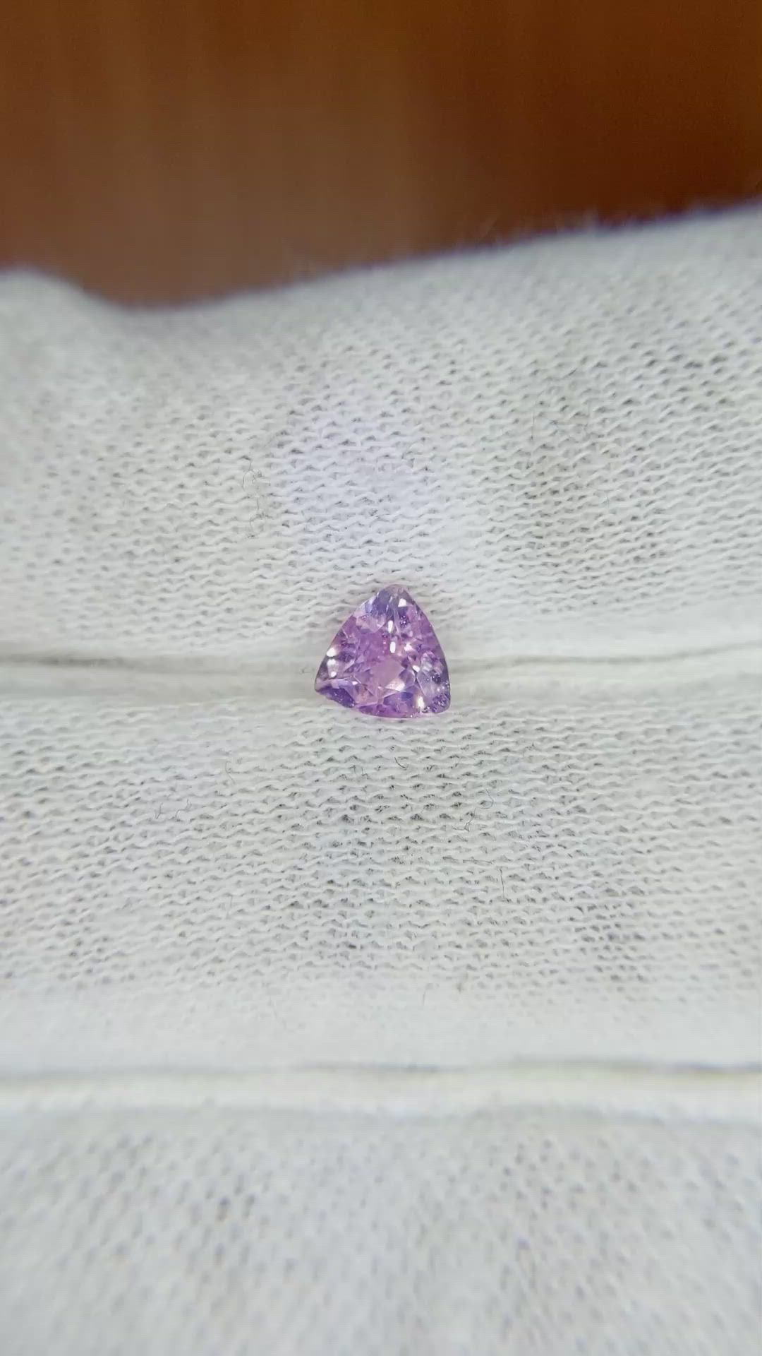 0.62 Ct. Purple Sapphire from Ceylon (Sri Lanka) Size Video