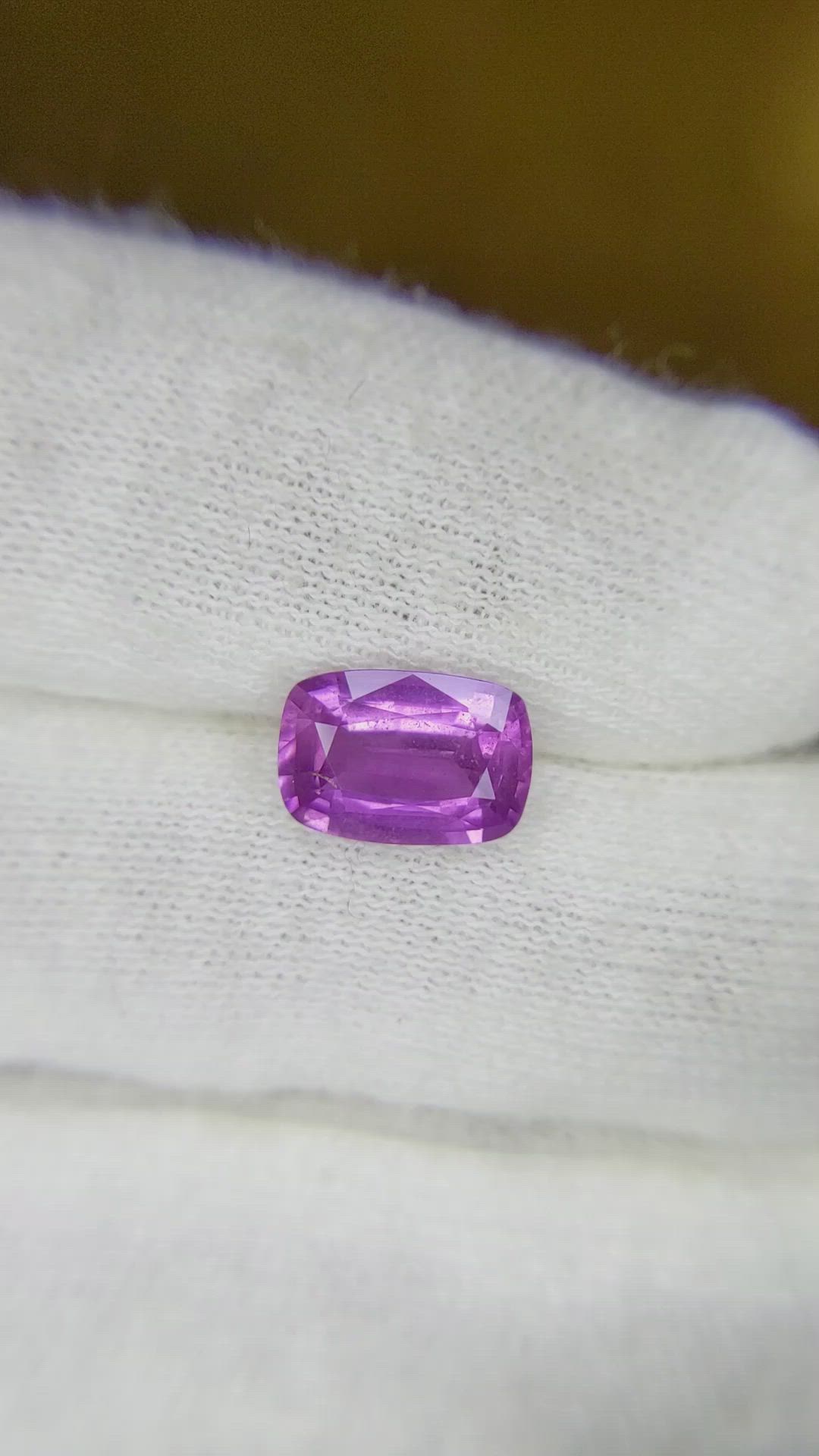 1.98 Ct. Purple Sapphire from Ceylon (Sri Lanka) Size Video