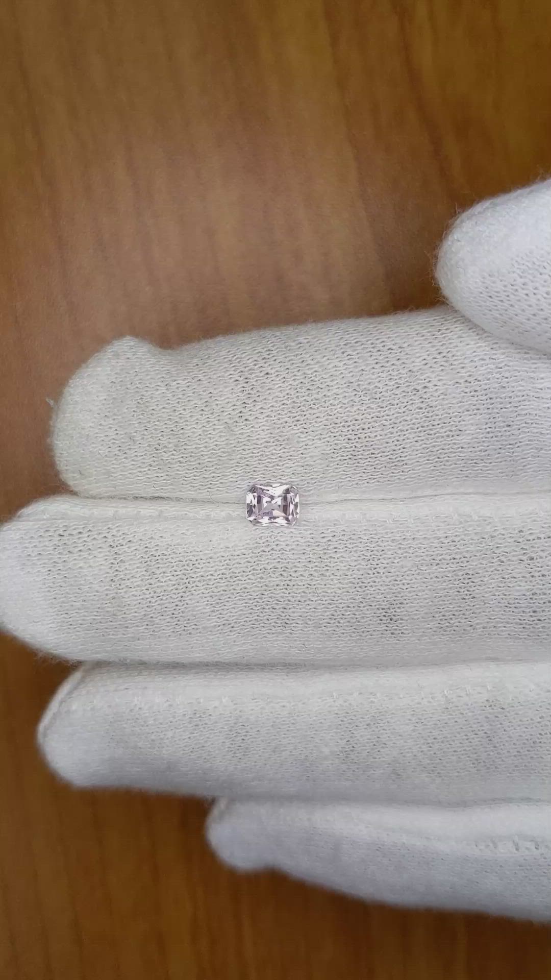 0.57 Ct. Purple Sapphire from Ceylon (Sri Lanka) Size Video
