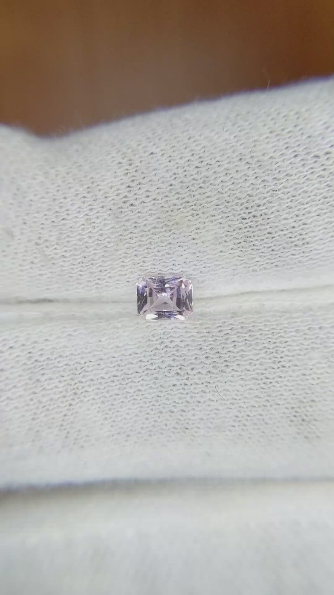 0.57 Ct. Purple Sapphire from Ceylon (Sri Lanka) Size Video