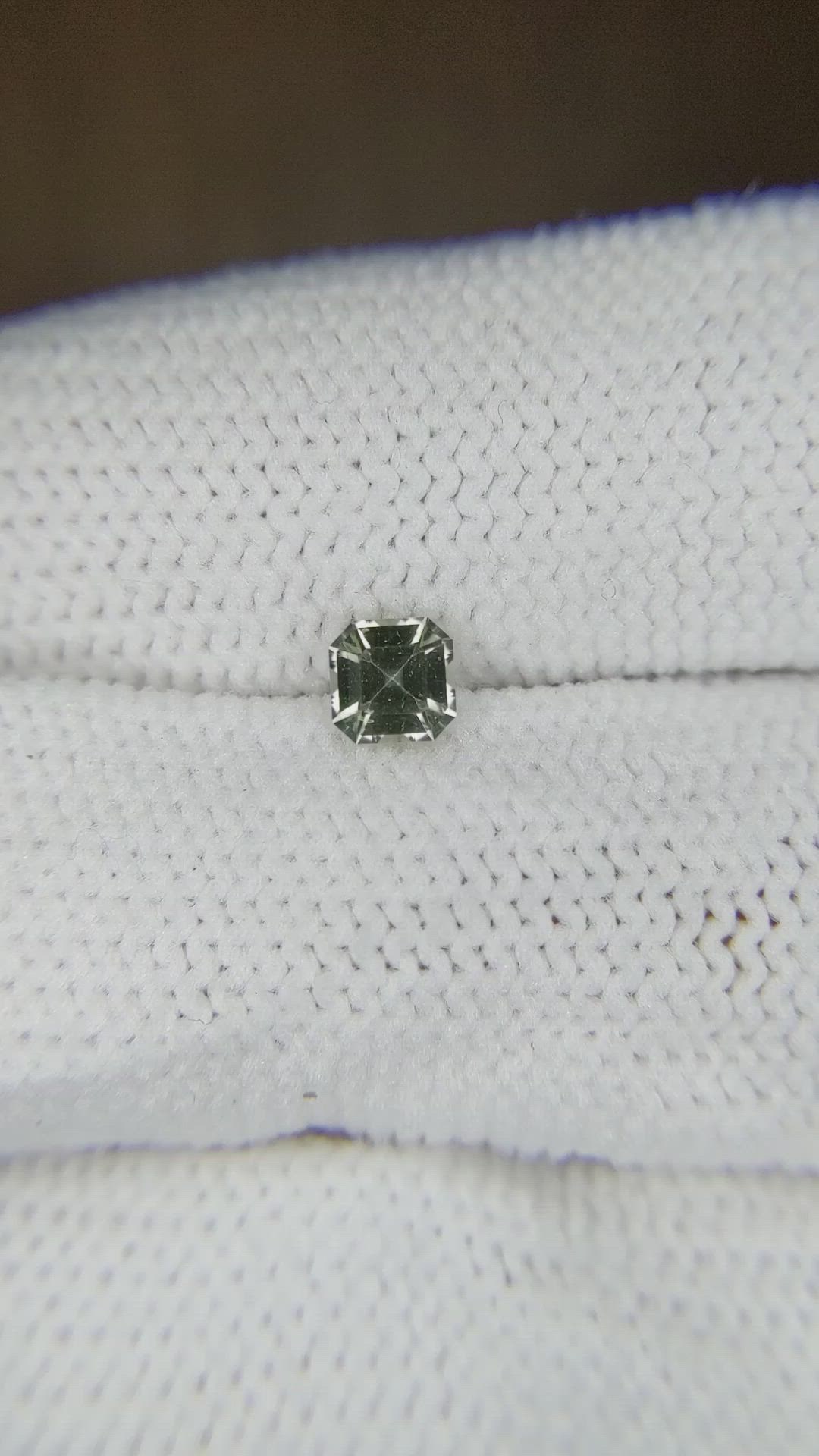 0.41 Ct. Green Sapphire from Ceylon (Sri Lanka) Size Video