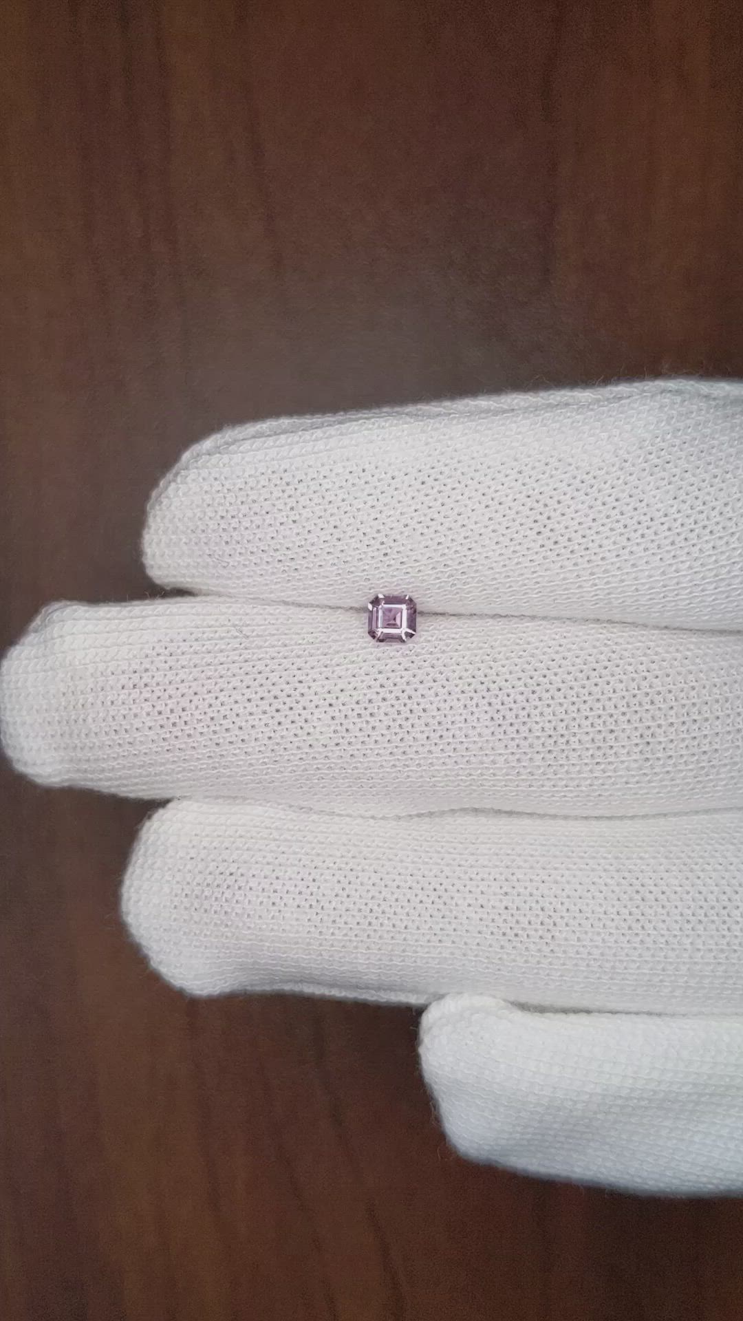 0.30 Ct. Pinkish Purple Sapphire from Ceylon (Sri Lanka) Size Video