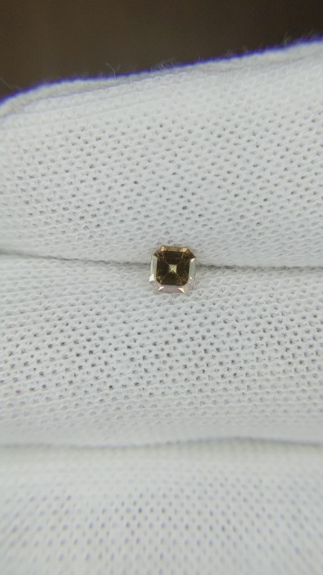 0.33 Ct. Brown Sapphire from Ceylon (Sri Lanka) Size Video