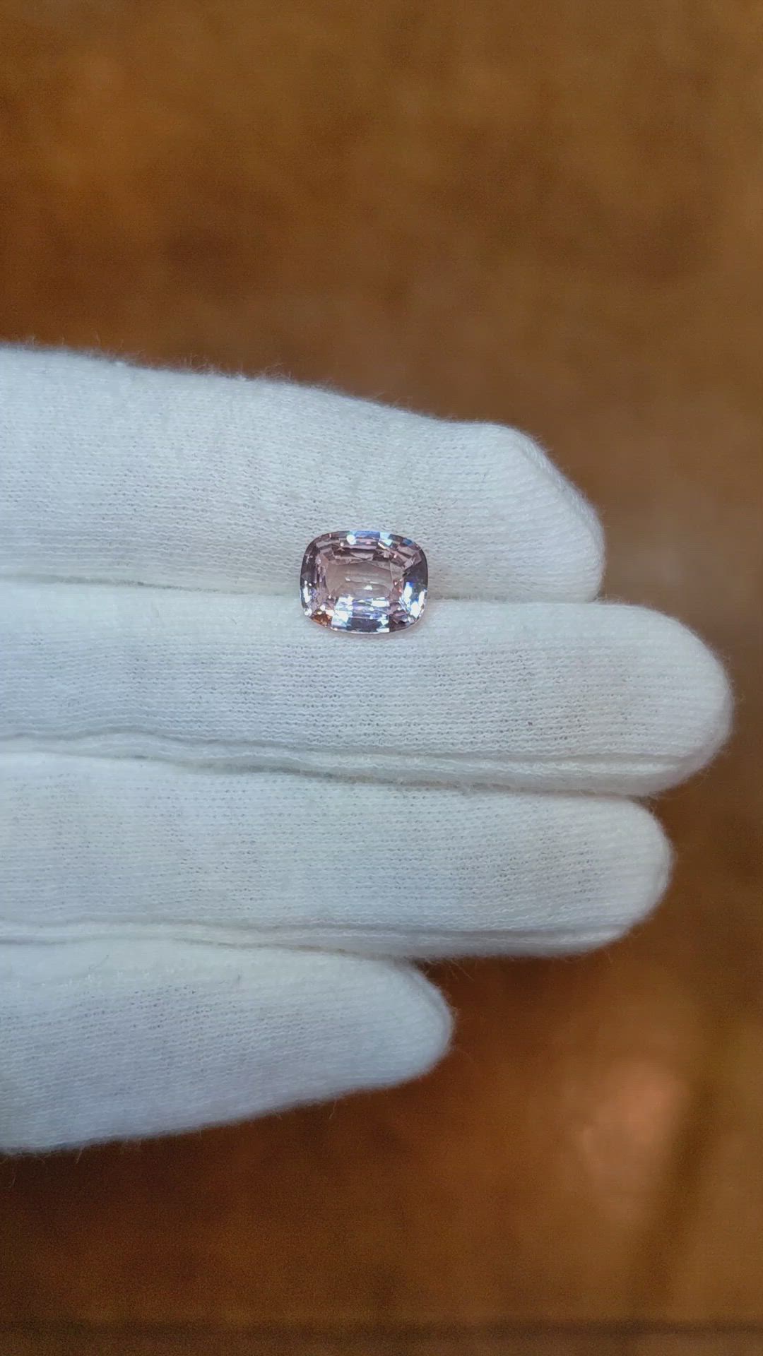 3.10 Ct. Peach Sapphire from Madagascar Size Video