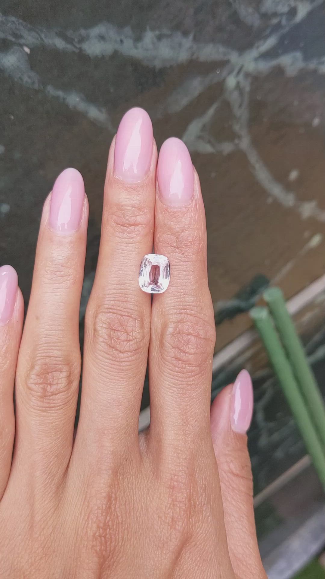 3.10 Ct. Peach Sapphire from Madagascar Size Video