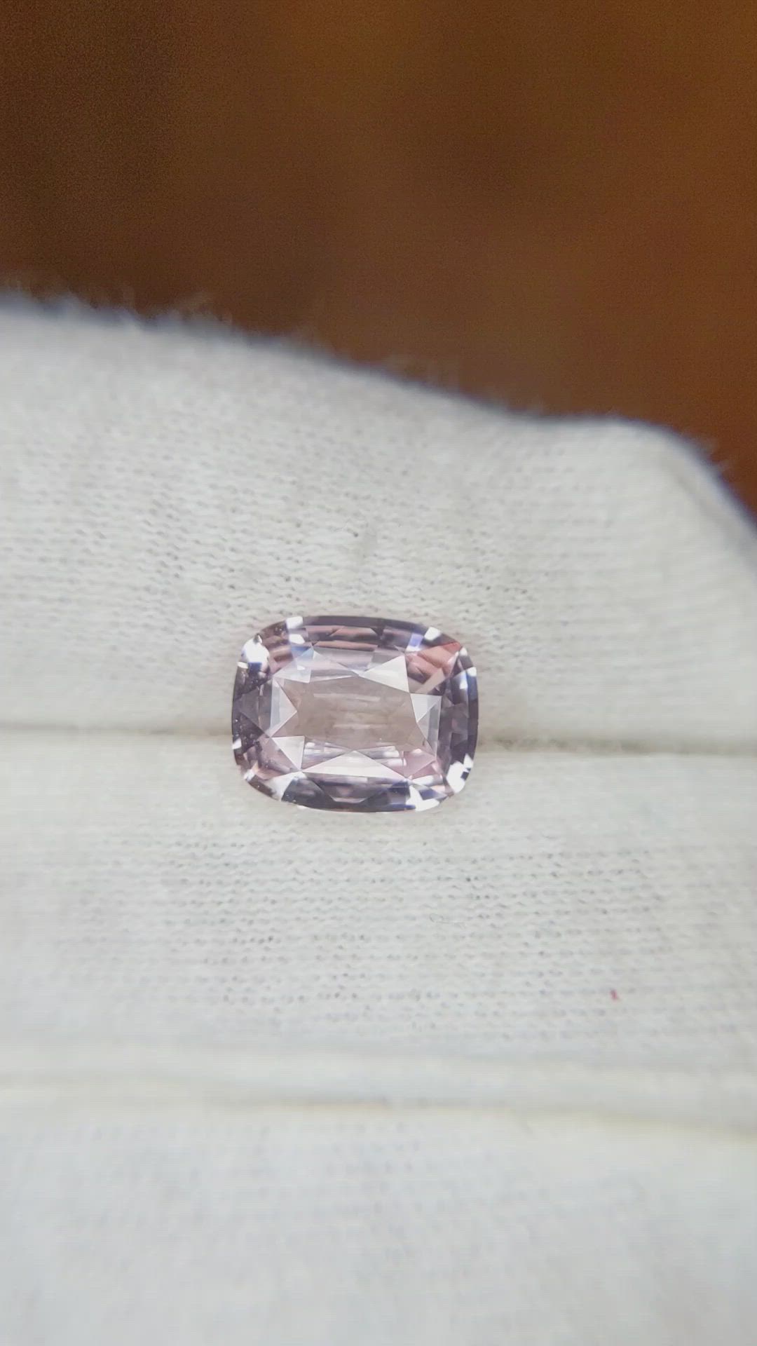 3.10 Ct. Peach Sapphire from Madagascar Size Video