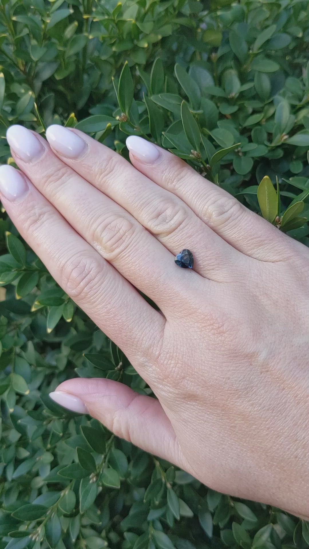 1.57 Ct. Bluish Green Sapphire from Nigeria Size Video