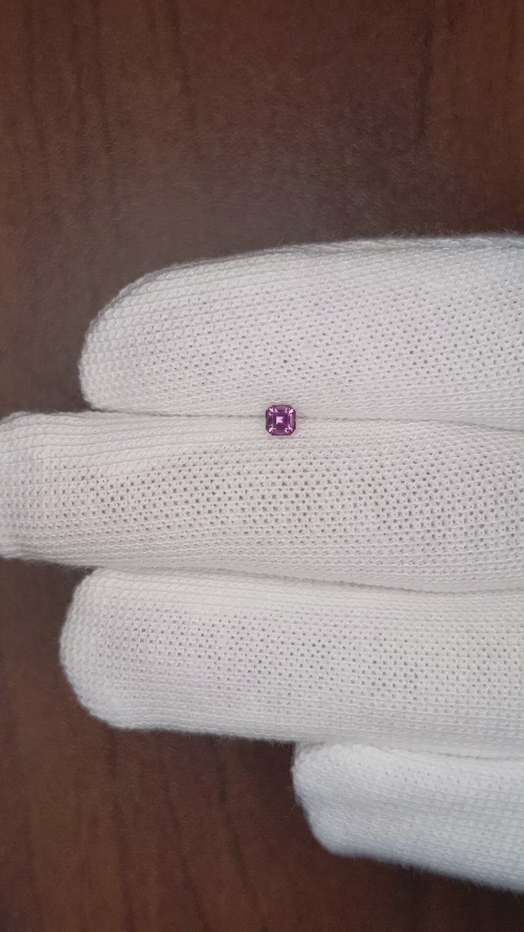 0.18 Ct. Purple Sapphire from Ceylon (Sri Lanka) Size Video