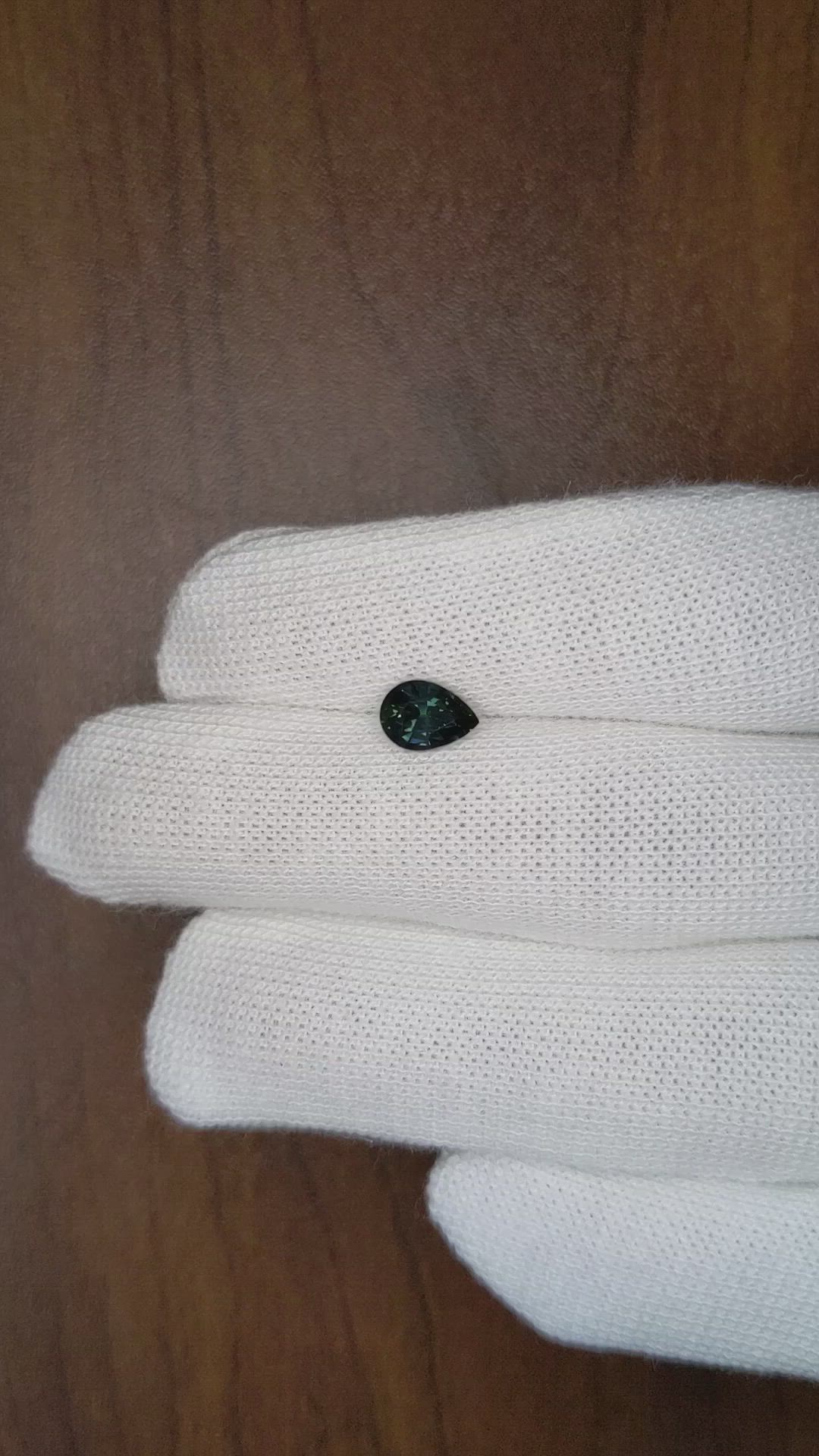 1.24 Ct. Greenish Blue Sapphire from Tanzania Size Video