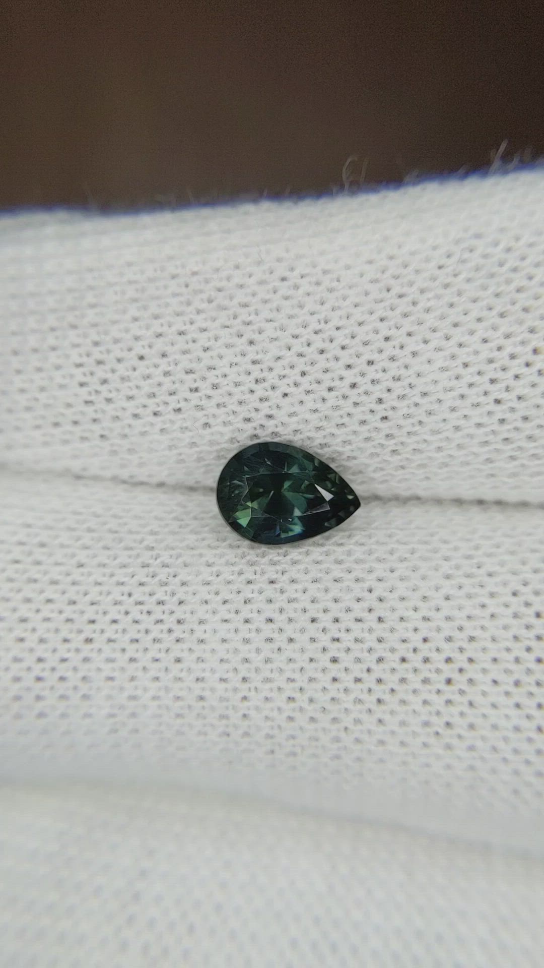 1.24 Ct. Greenish Blue Sapphire from Tanzania Size Video