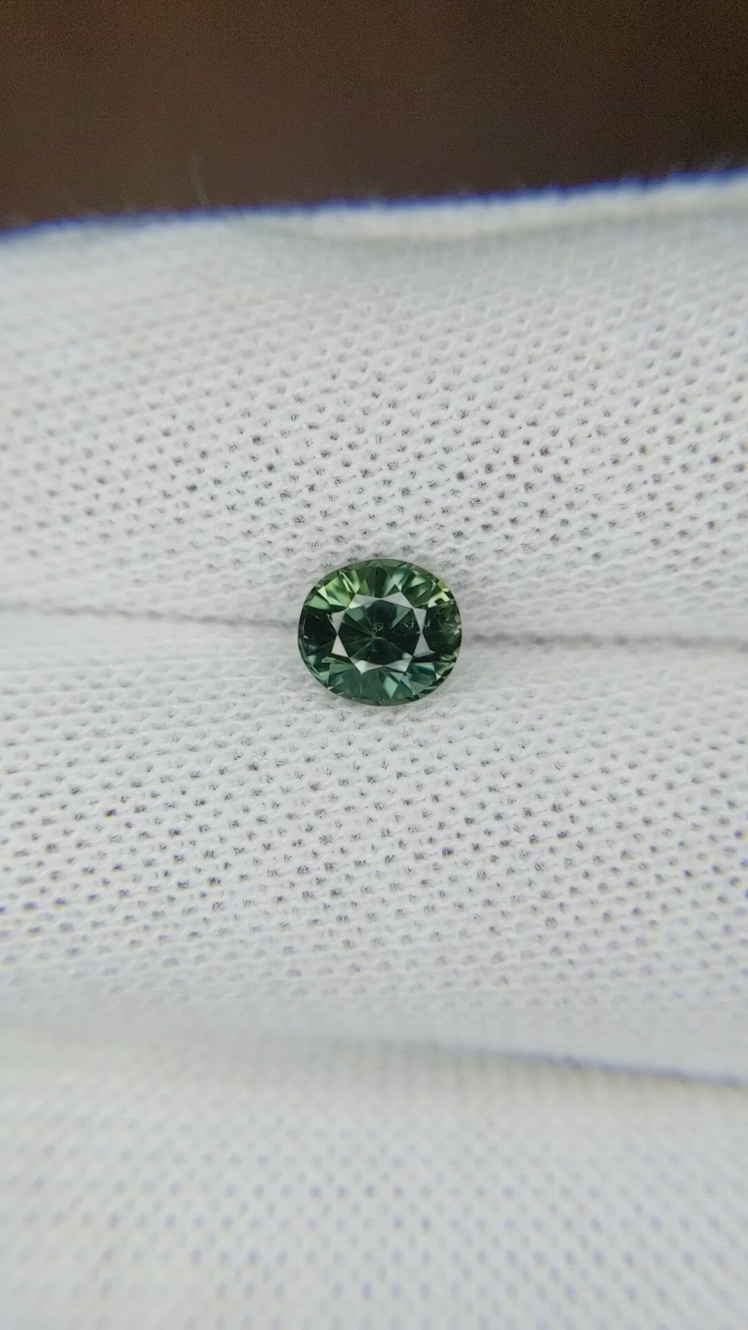1.29 Ct. Bluish Green Sapphire from Tanzania Size Video
