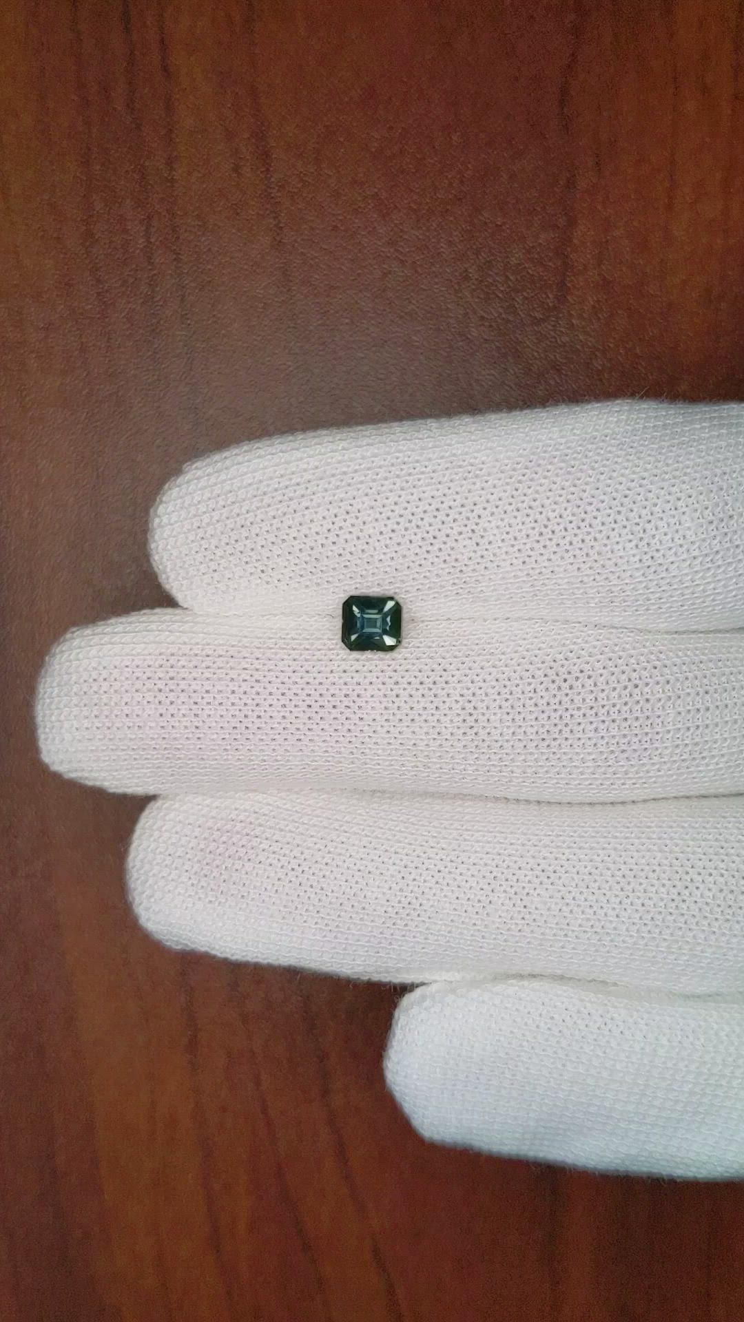 1.02 Ct. Greenish Blue Sapphire from Tanzania Size Video