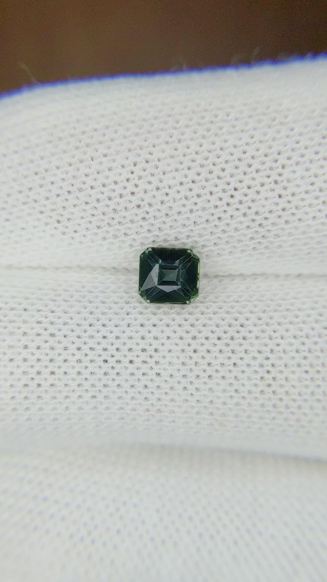 1.02 Ct. Greenish Blue Sapphire from Tanzania Size Video