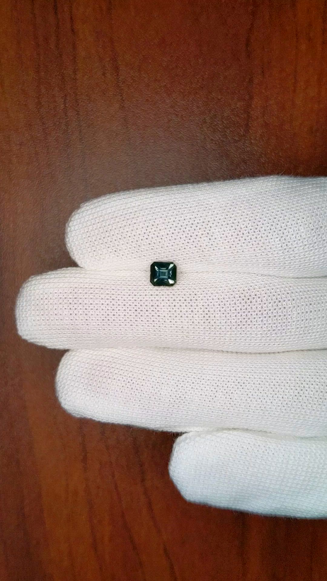 1.02 Ct. Greenish Blue Sapphire from Tanzania Size Video