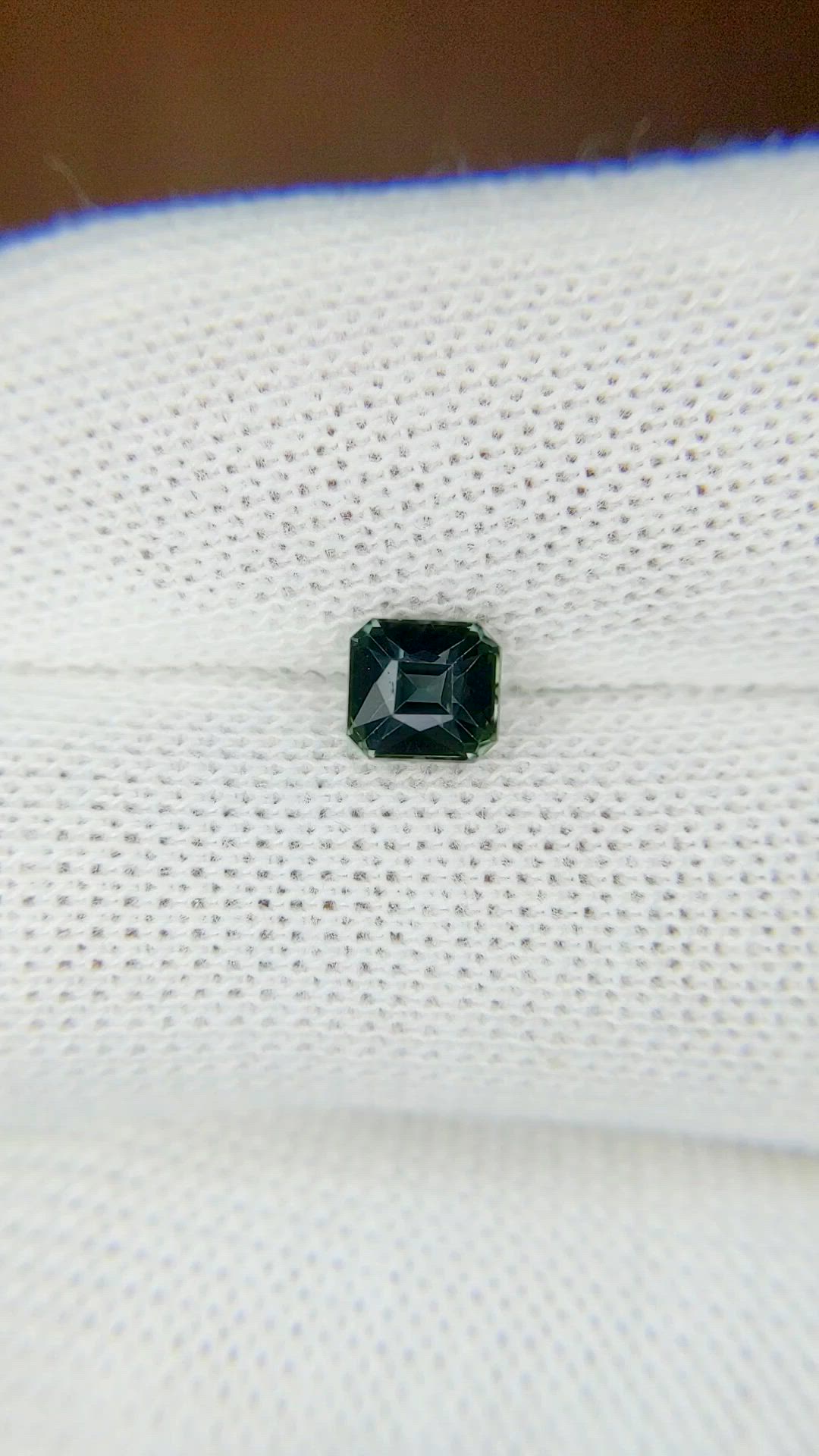 1.02 Ct. Greenish Blue Sapphire from Tanzania Size Video