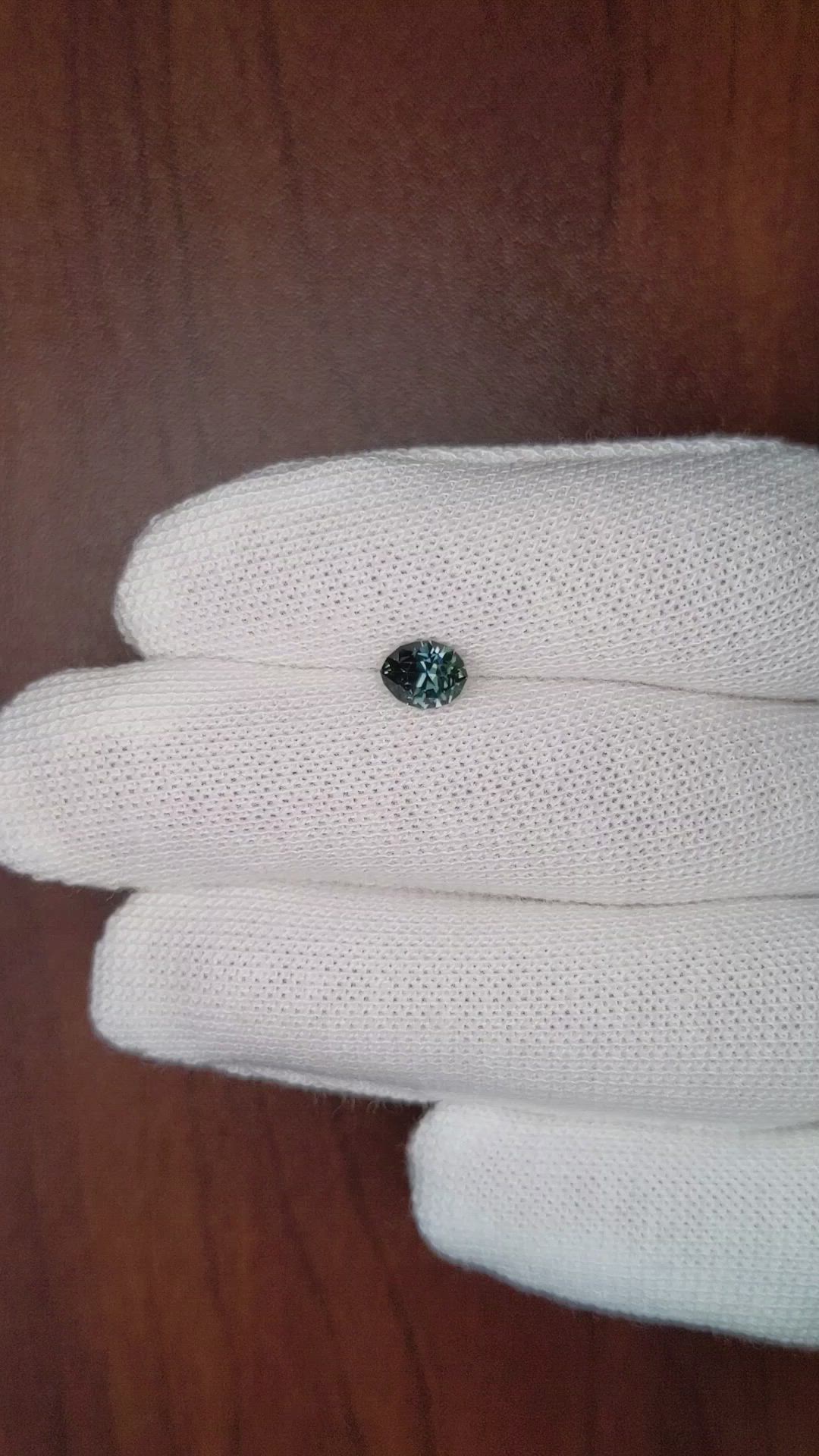 1.09 Ct. Greenish Blue Sapphire from Tanzania Size Video