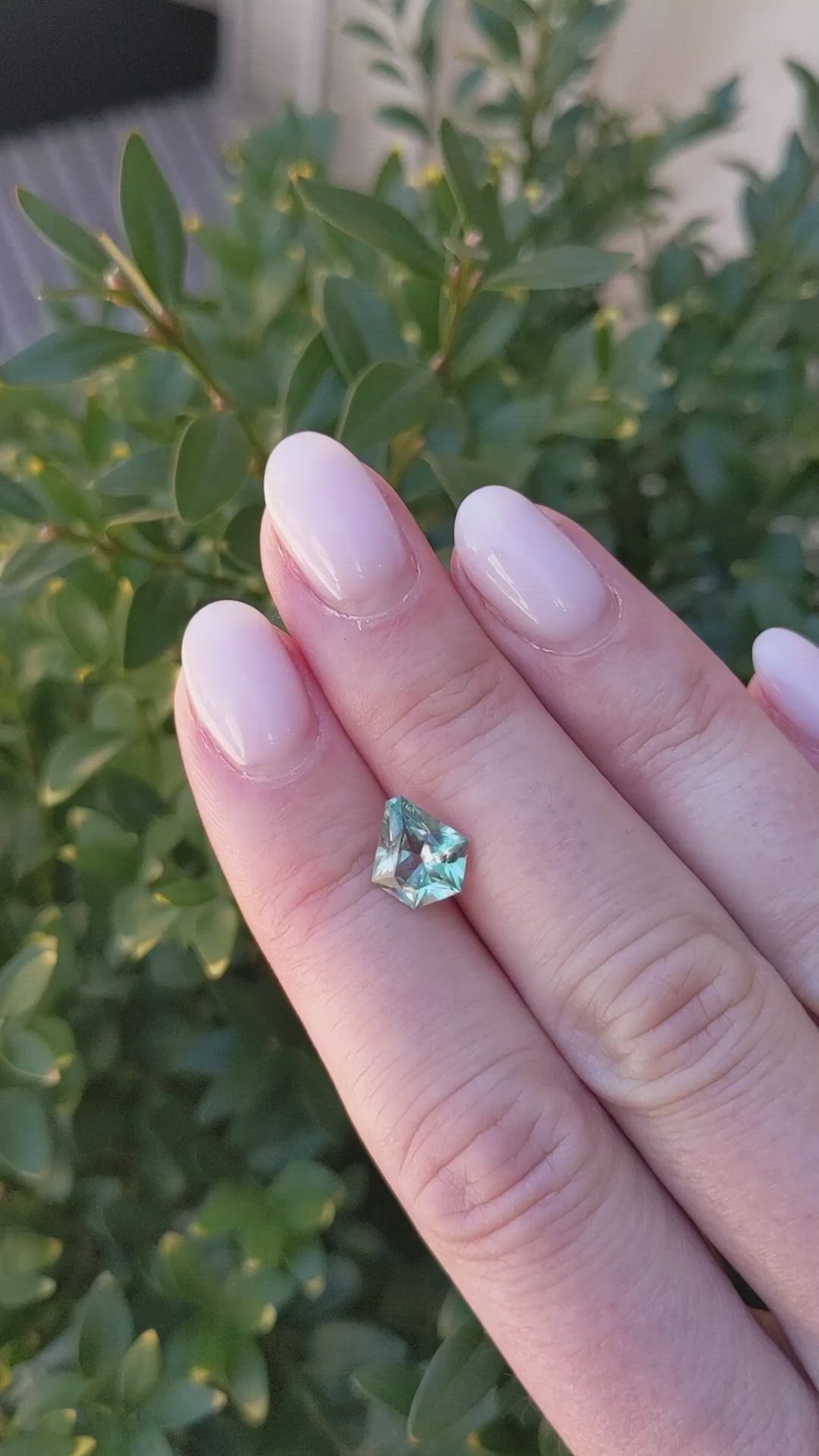 1.80 Ct. Green Sapphire from Montana Size Video
